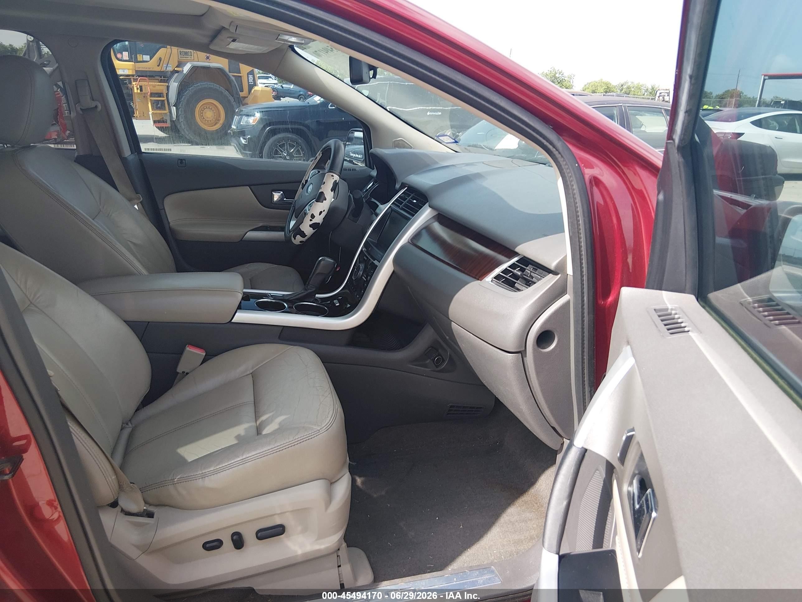 2013 Ford Edge Limited Red vin: 2FMDK3K91DBC17145