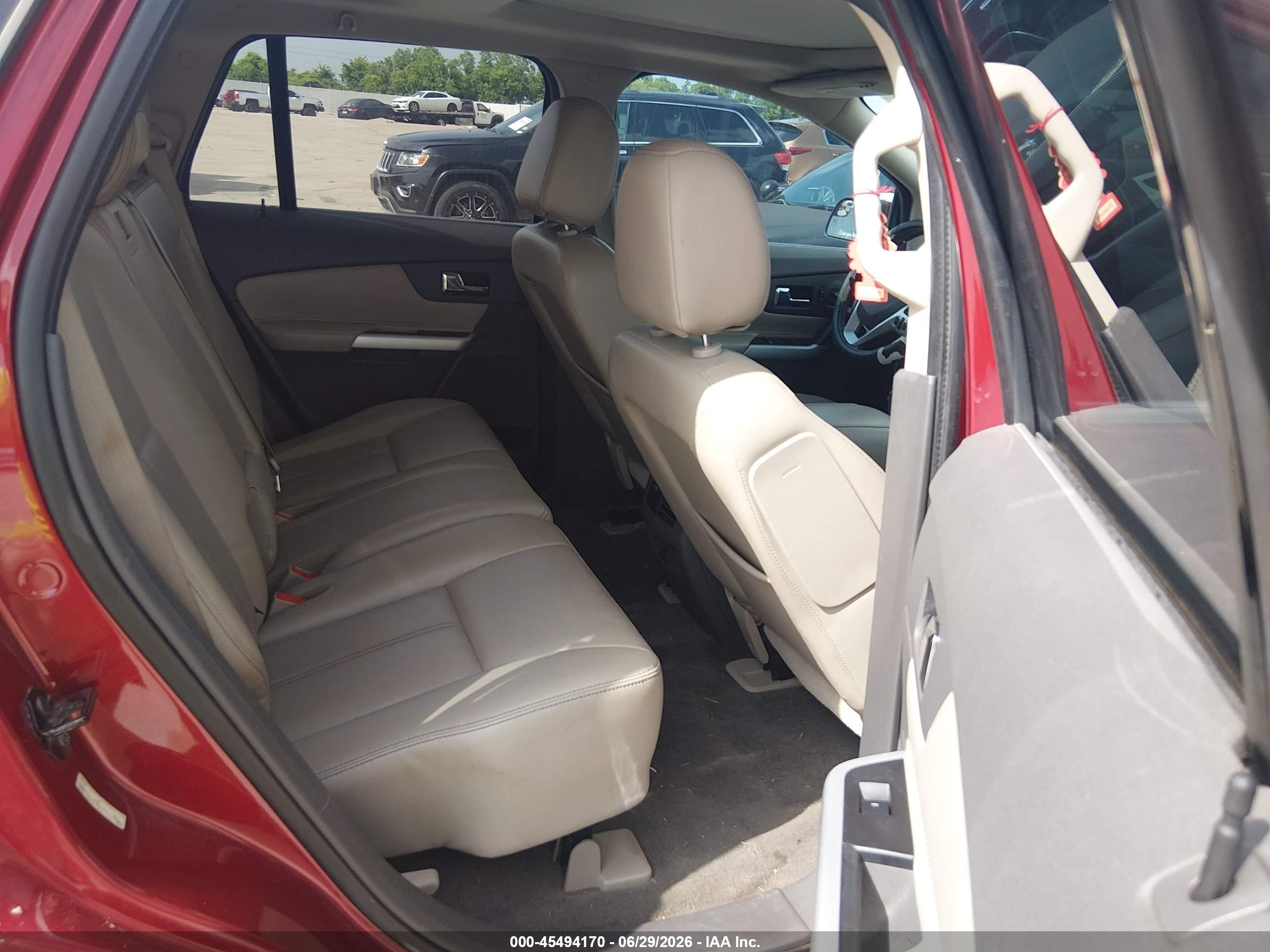 2013 Ford Edge Limited Red vin: 2FMDK3K91DBC17145