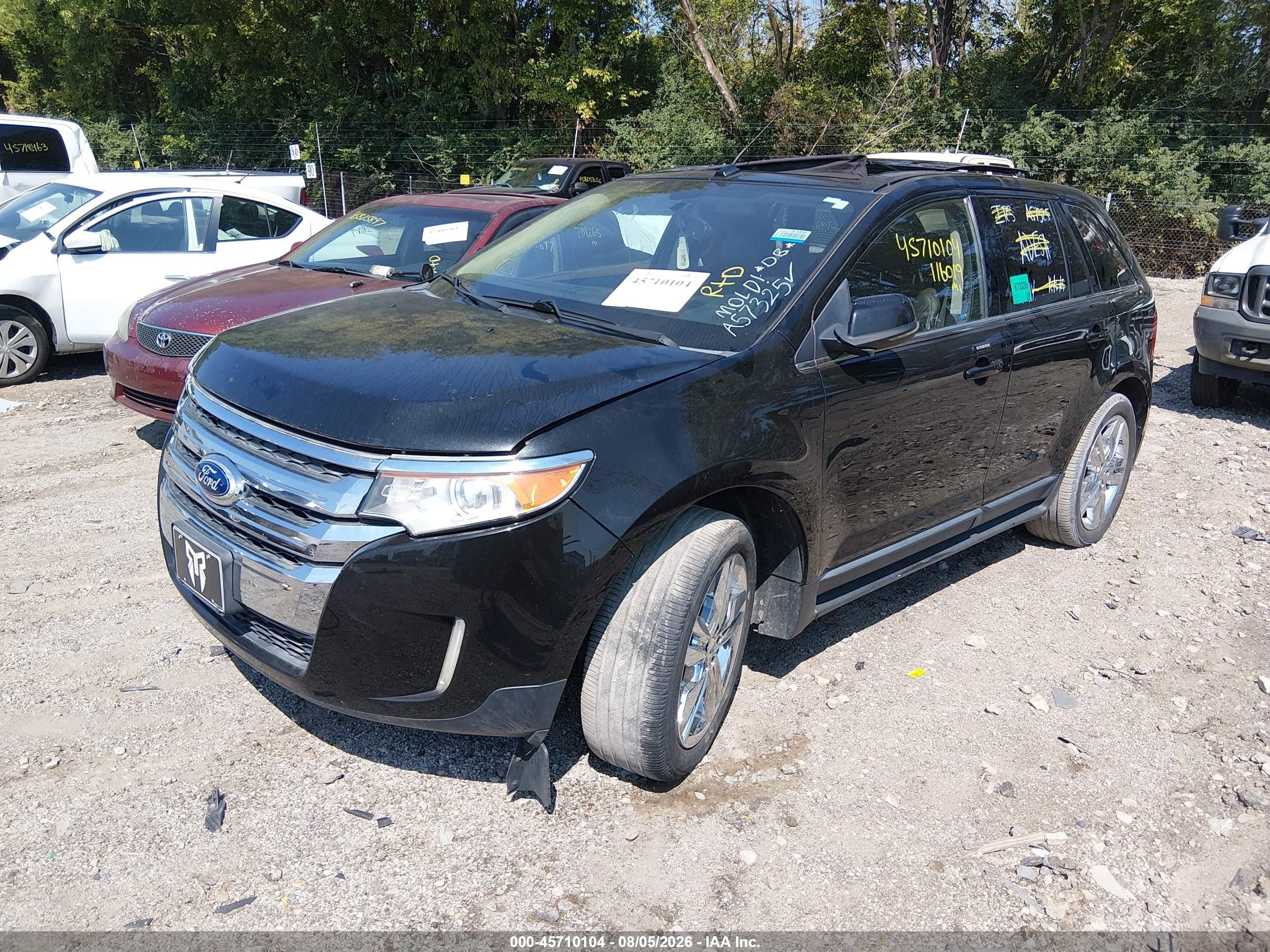 2013 Ford Edge Limited Black vin: 2FMDK3K92DBA57325