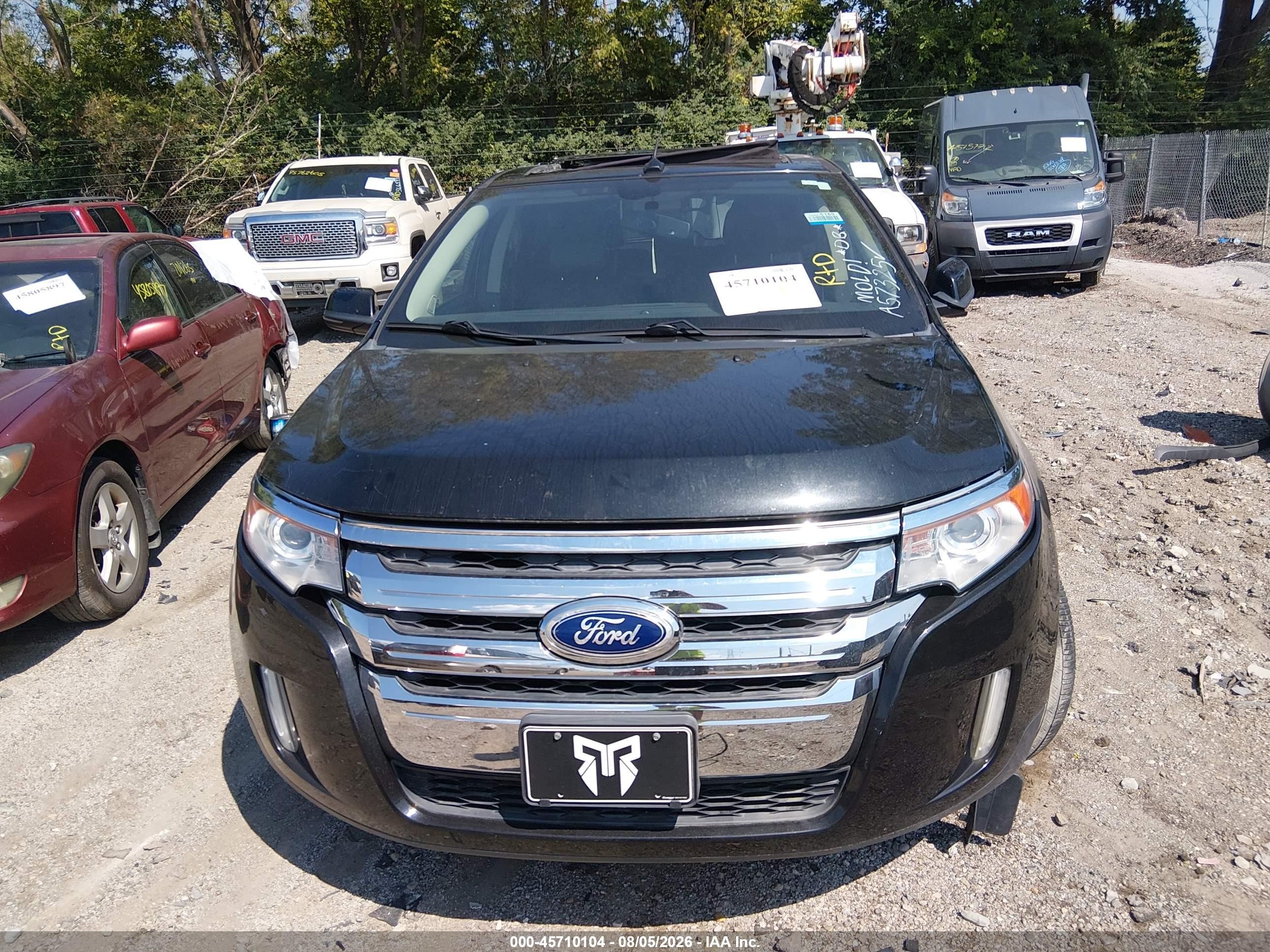 2013 Ford Edge Limited Black vin: 2FMDK3K92DBA57325