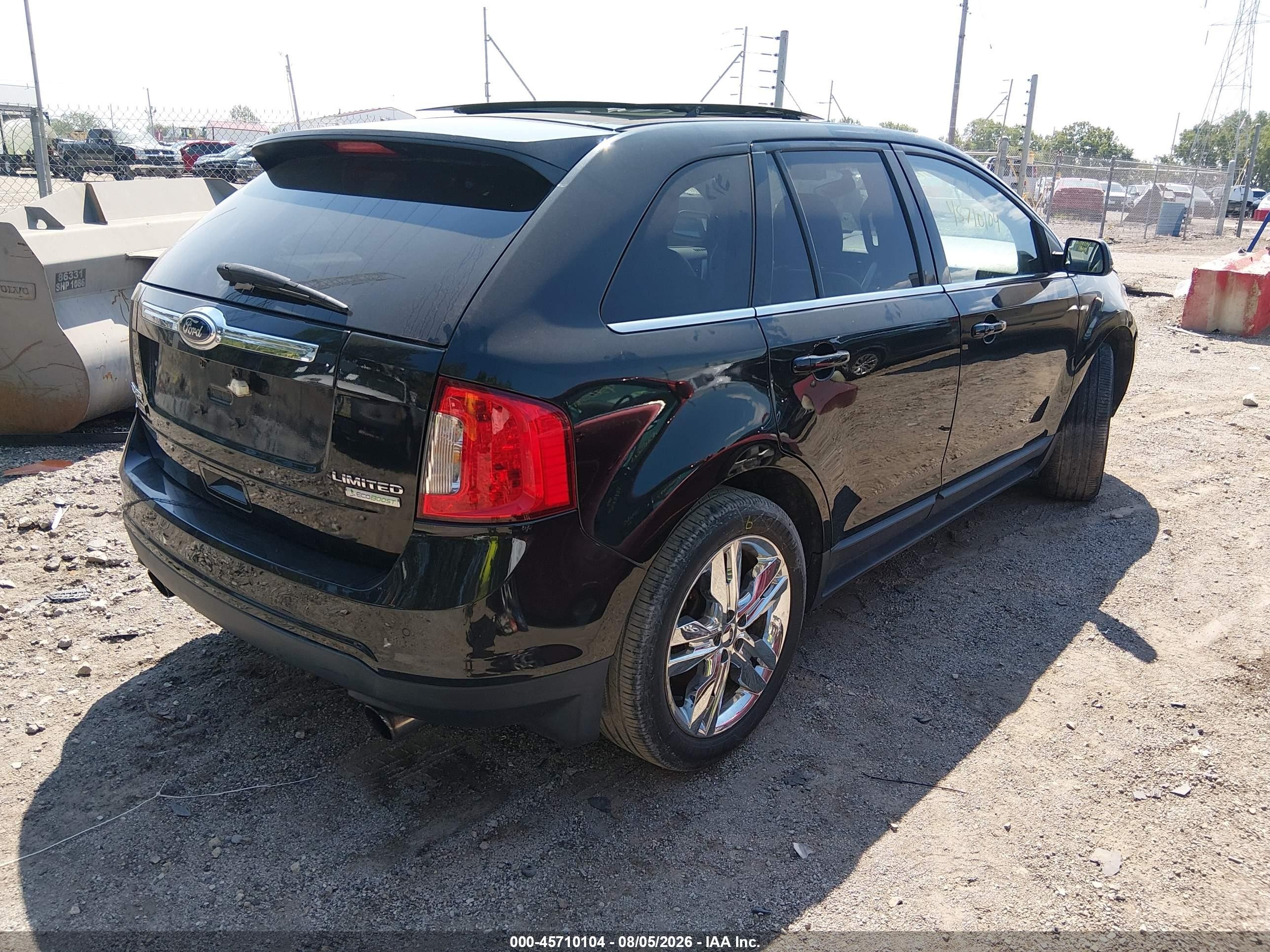2013 Ford Edge Limited Black vin: 2FMDK3K92DBA57325