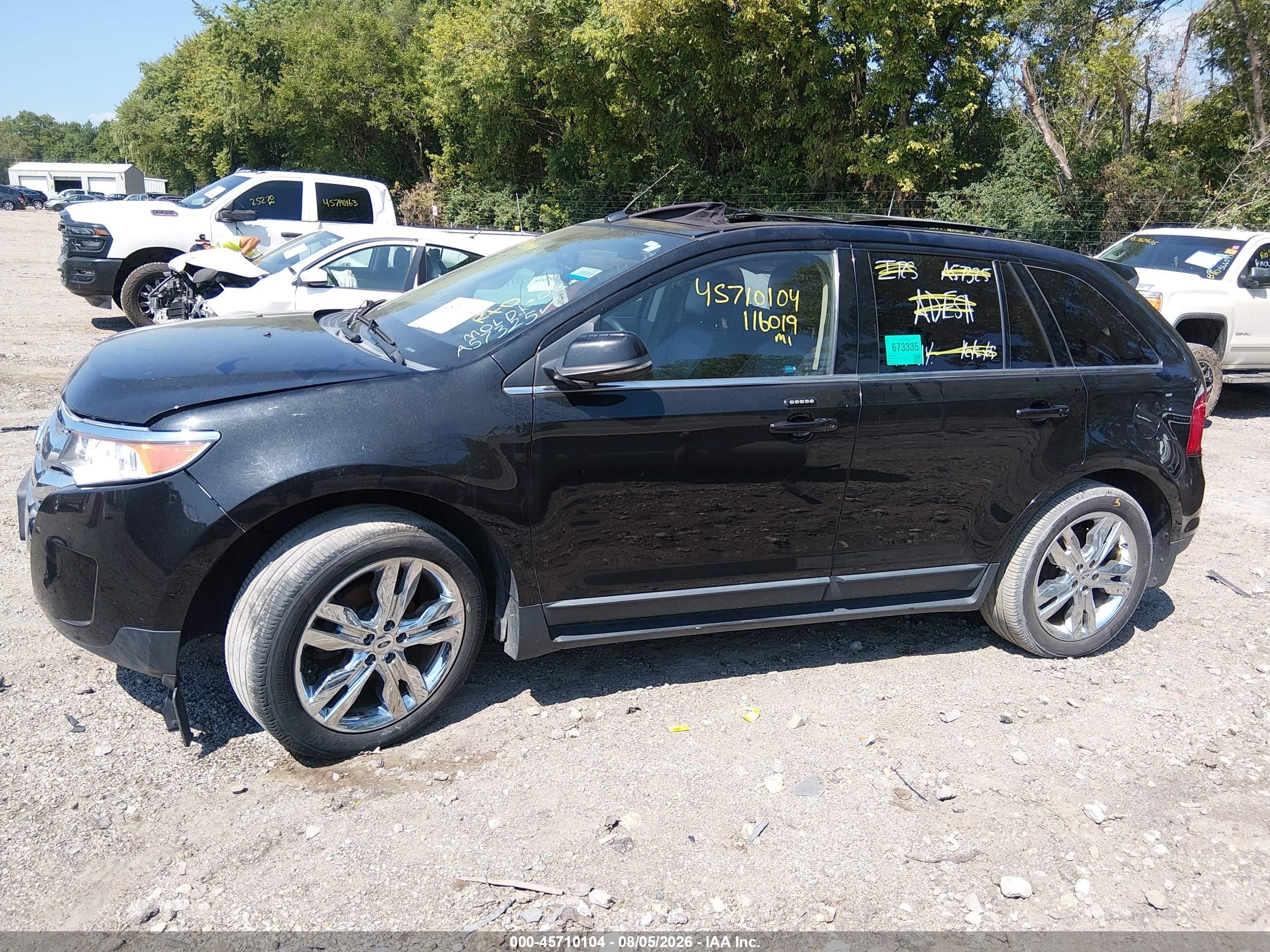 2013 Ford Edge Limited Black vin: 2FMDK3K92DBA57325