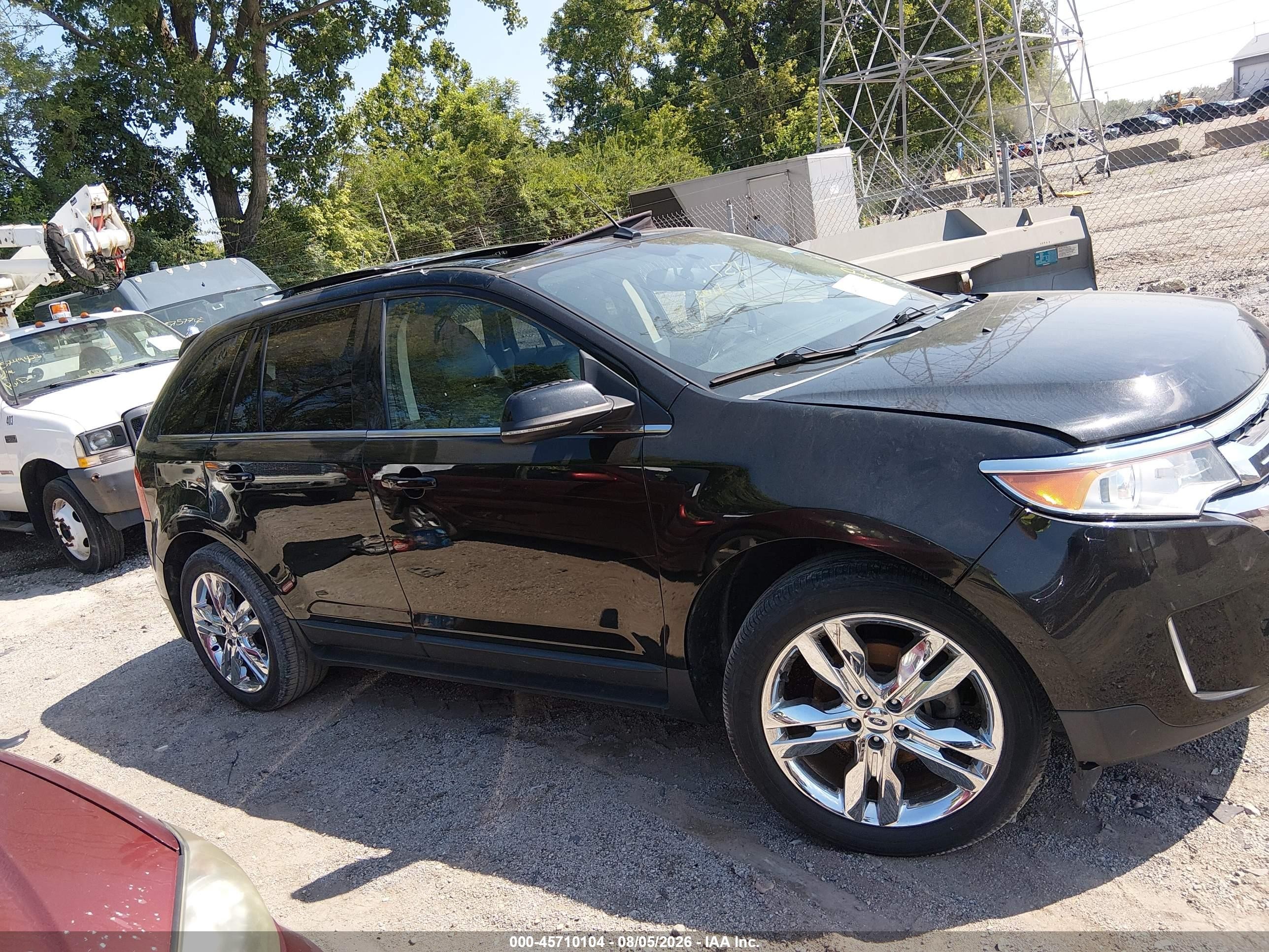 2013 Ford Edge Limited Black vin: 2FMDK3K92DBA57325