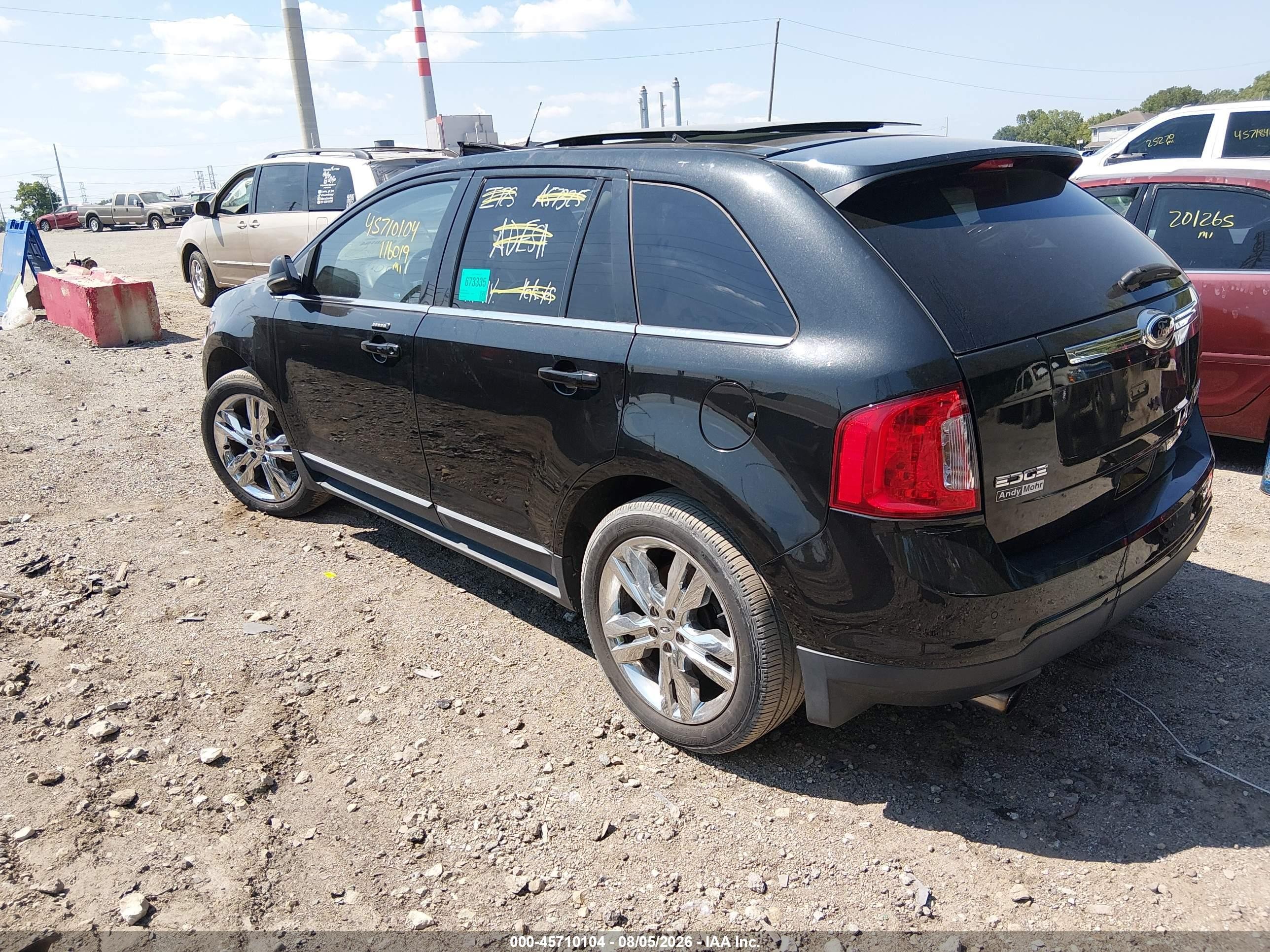 2013 Ford Edge Limited Black vin: 2FMDK3K92DBA57325