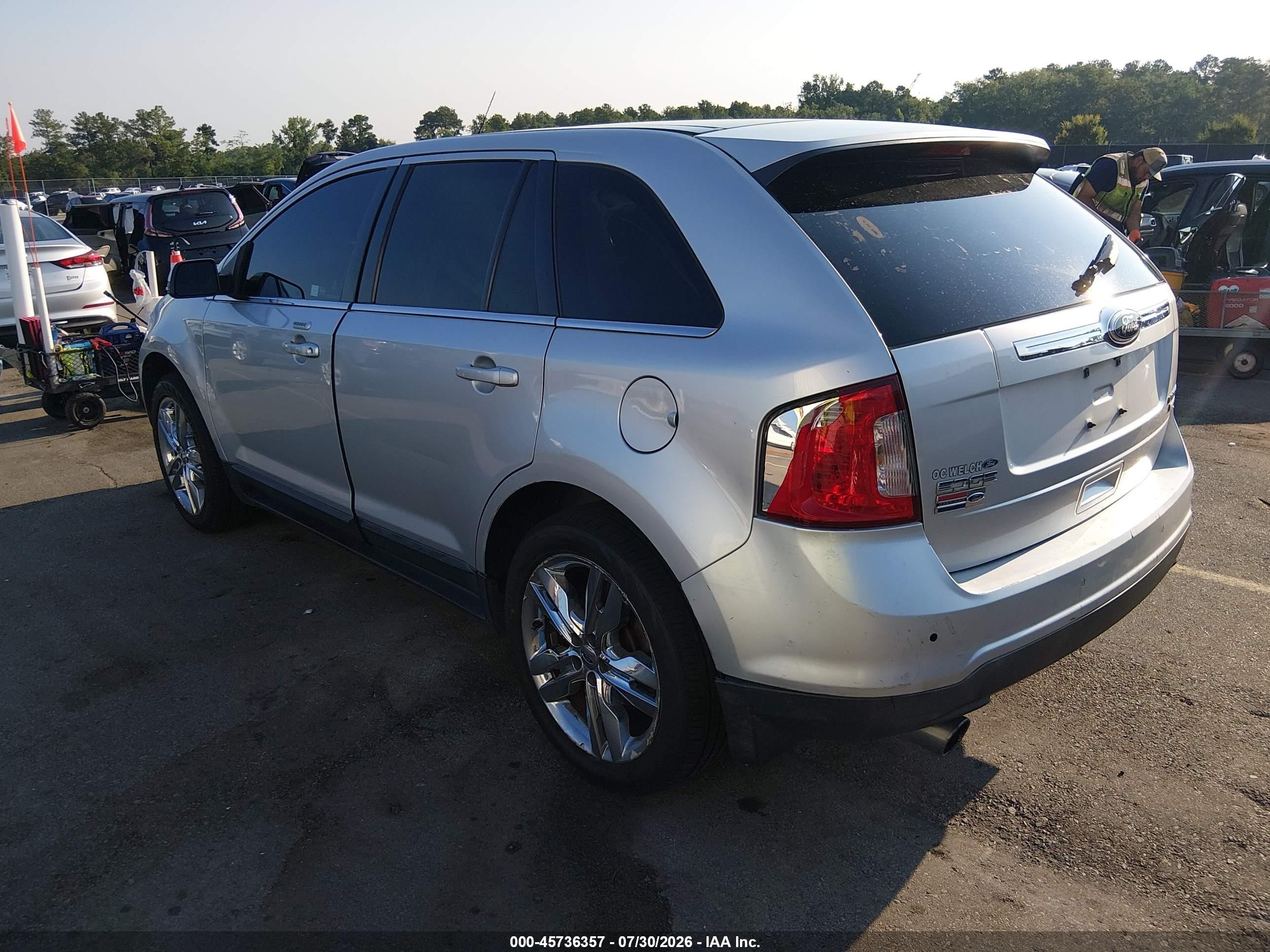 2013 Ford Edge Limited Silver vin: 2FMDK3K92DBC05330