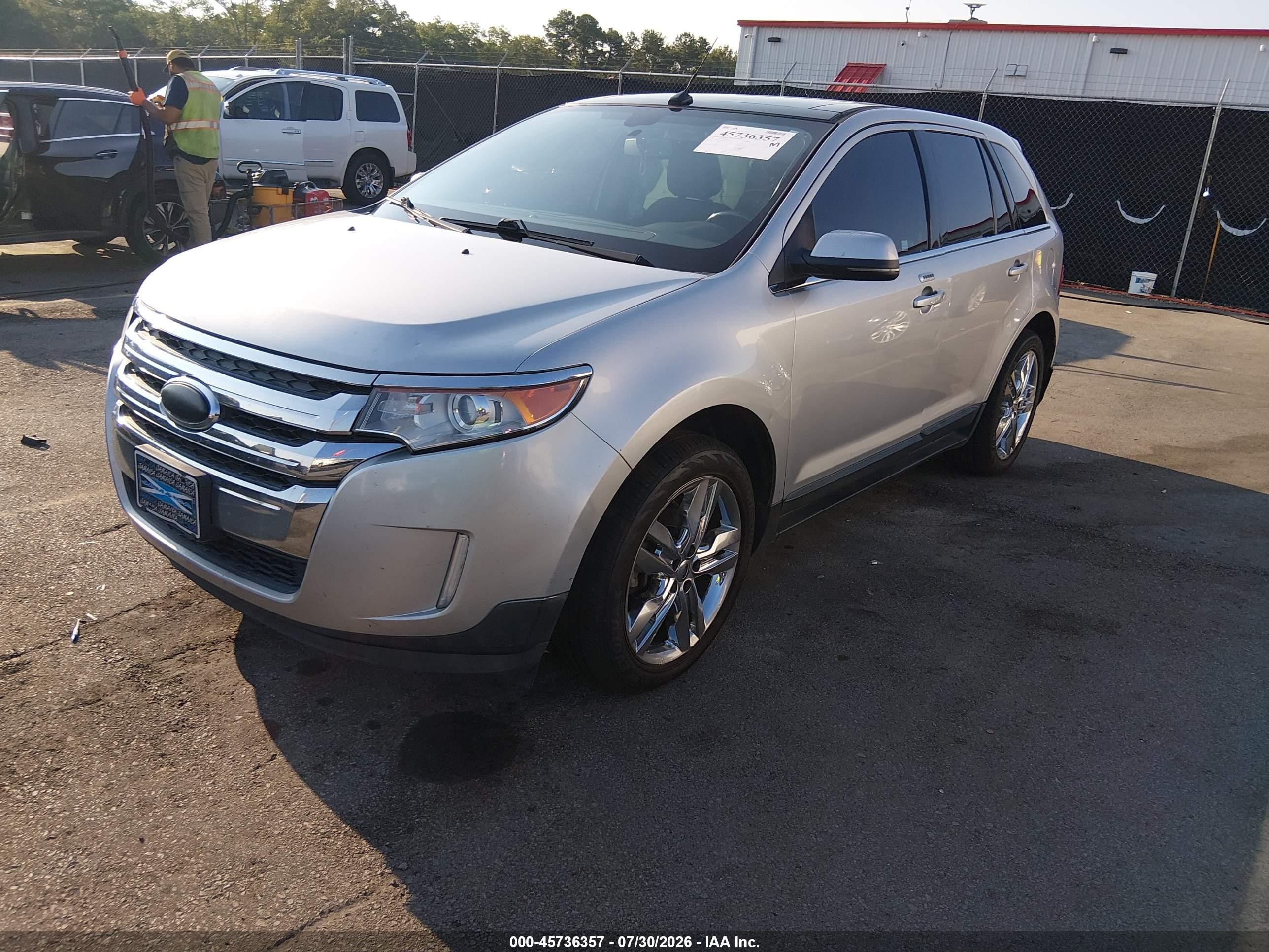 2013 Ford Edge Limited Silver vin: 2FMDK3K92DBC05330