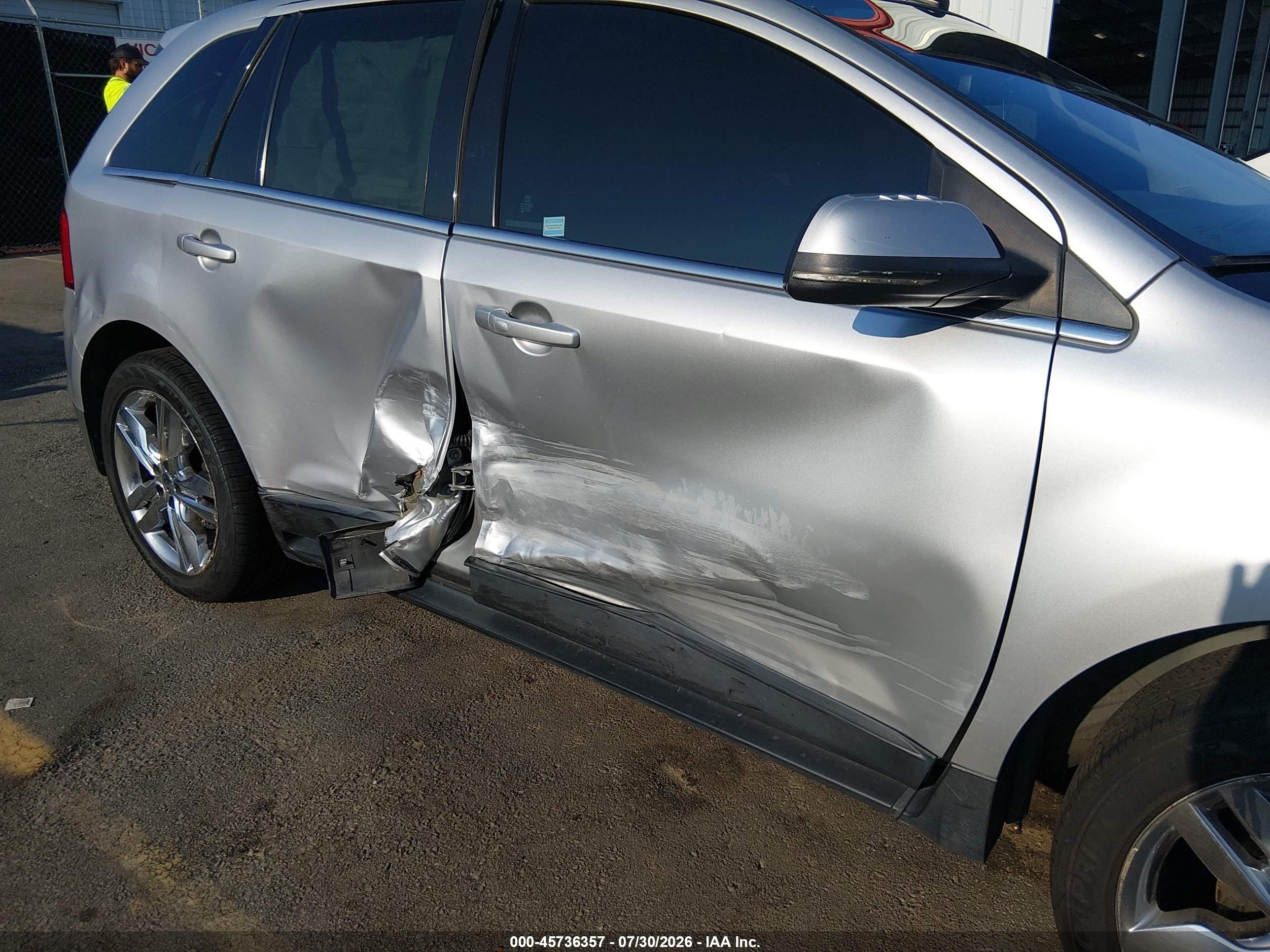 2013 Ford Edge Limited Silver vin: 2FMDK3K92DBC05330