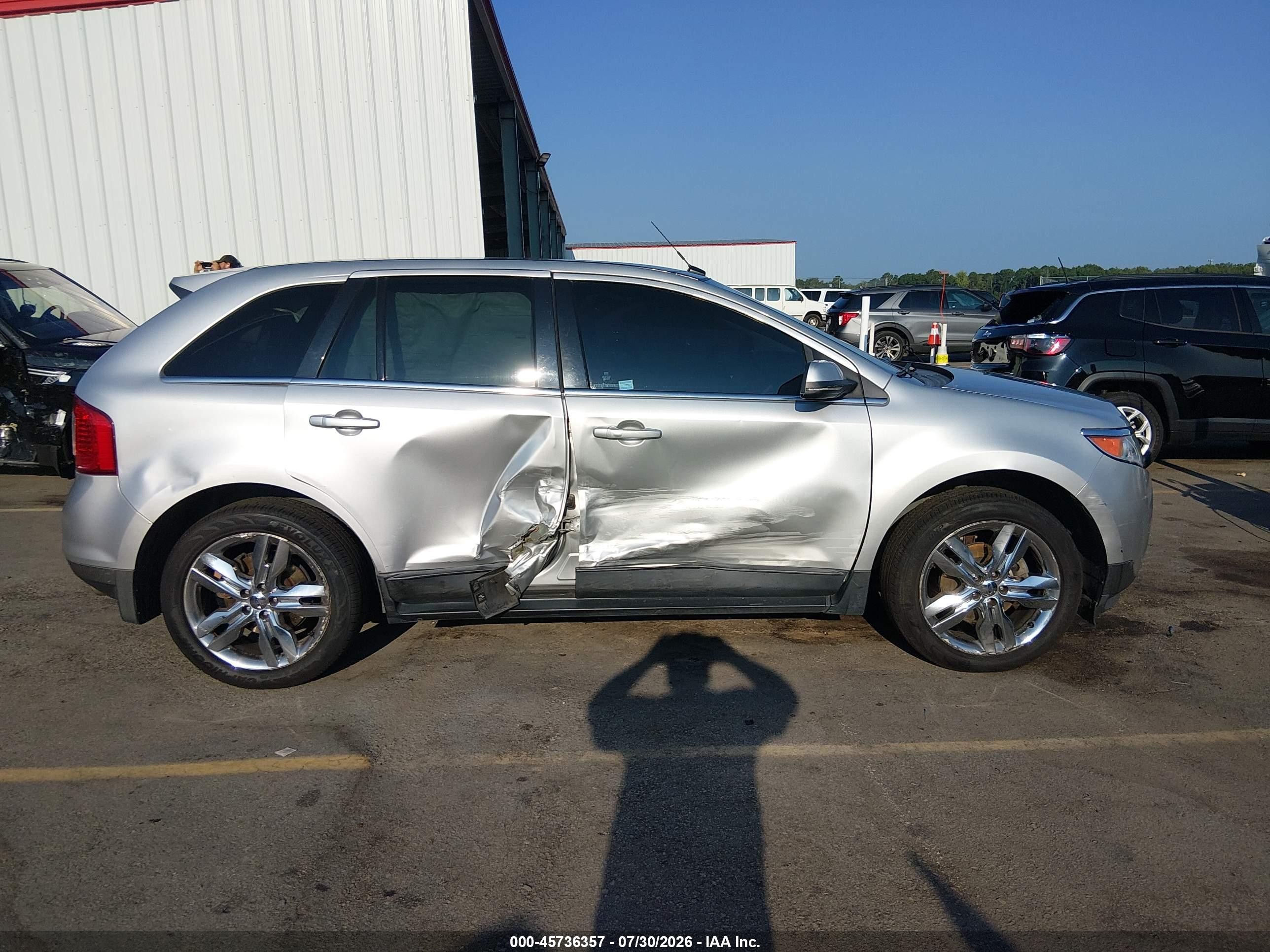 2013 Ford Edge Limited Silver vin: 2FMDK3K92DBC05330