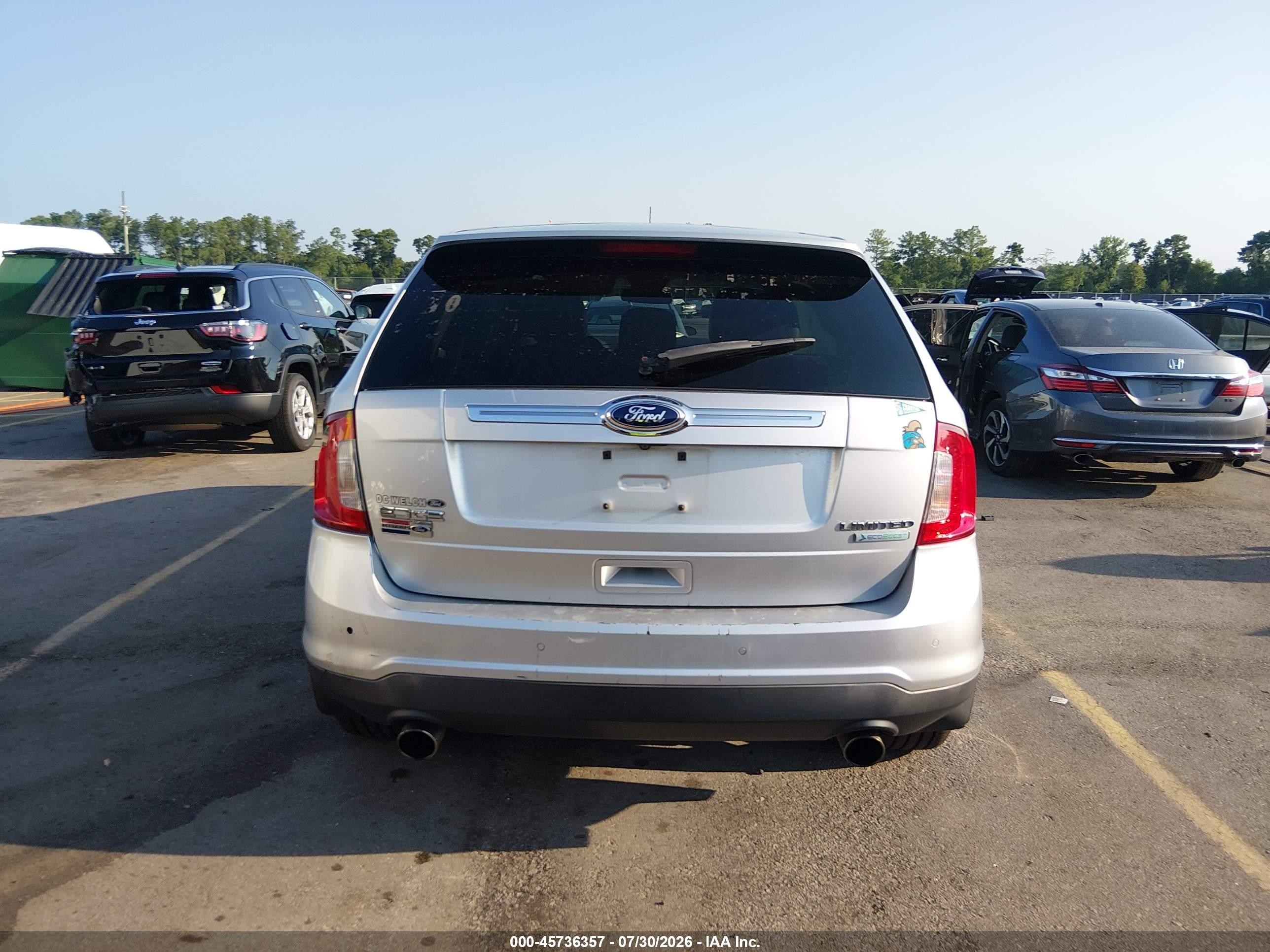 2013 Ford Edge Limited Silver vin: 2FMDK3K92DBC05330