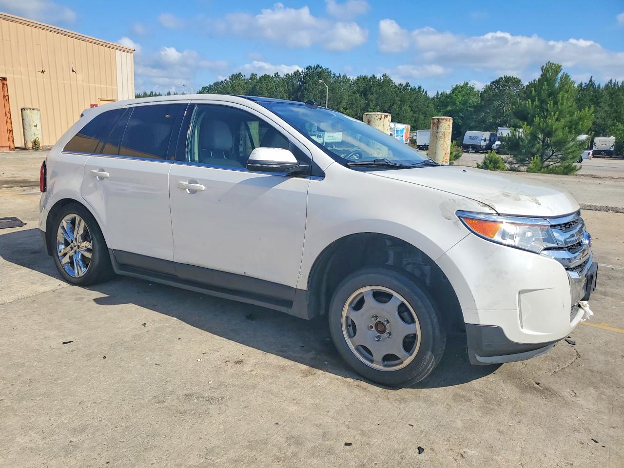 2014 Ford Edge Limited White vin: 2FMDK3K92EBA03430