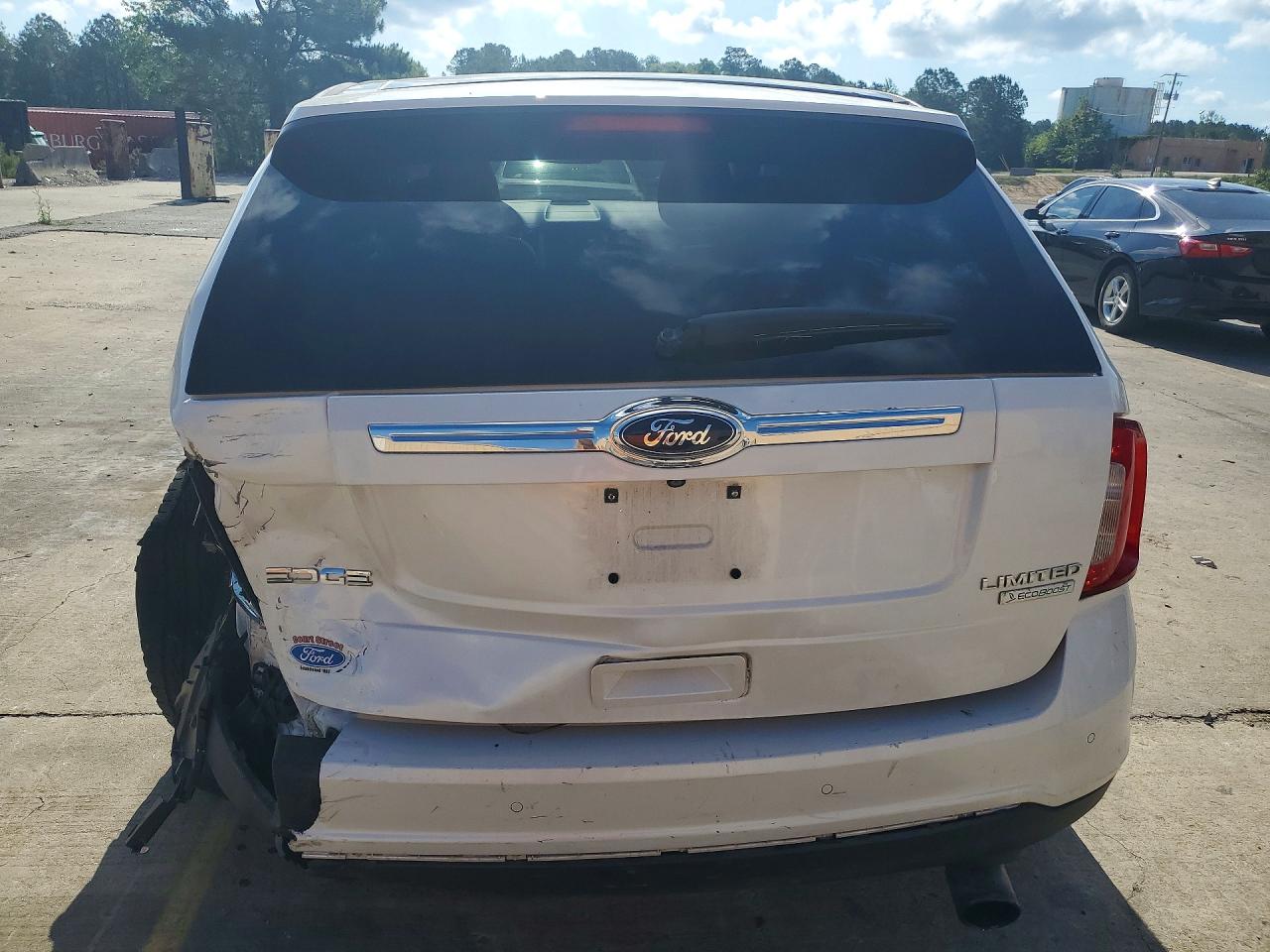 2014 Ford Edge Limited White vin: 2FMDK3K92EBA03430