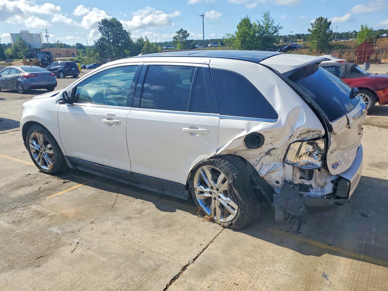 2014 Ford Edge Limited White vin: 2FMDK3K92EBA03430