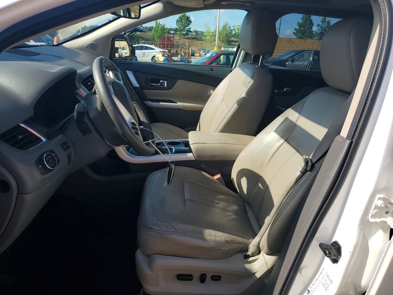 2014 Ford Edge Limited White vin: 2FMDK3K92EBA03430