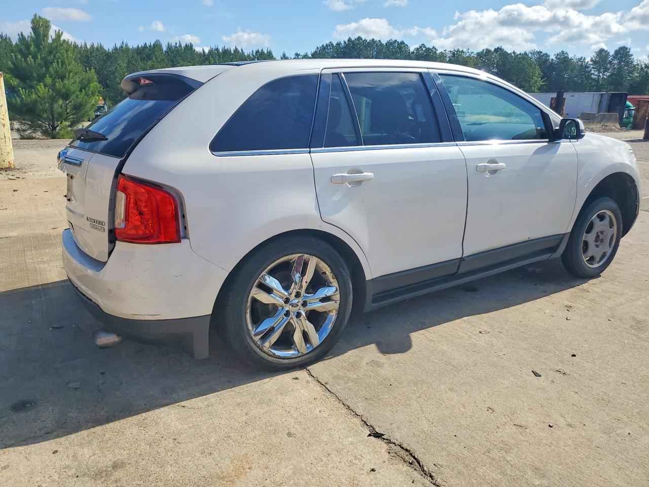 2014 Ford Edge Limited White vin: 2FMDK3K92EBA03430