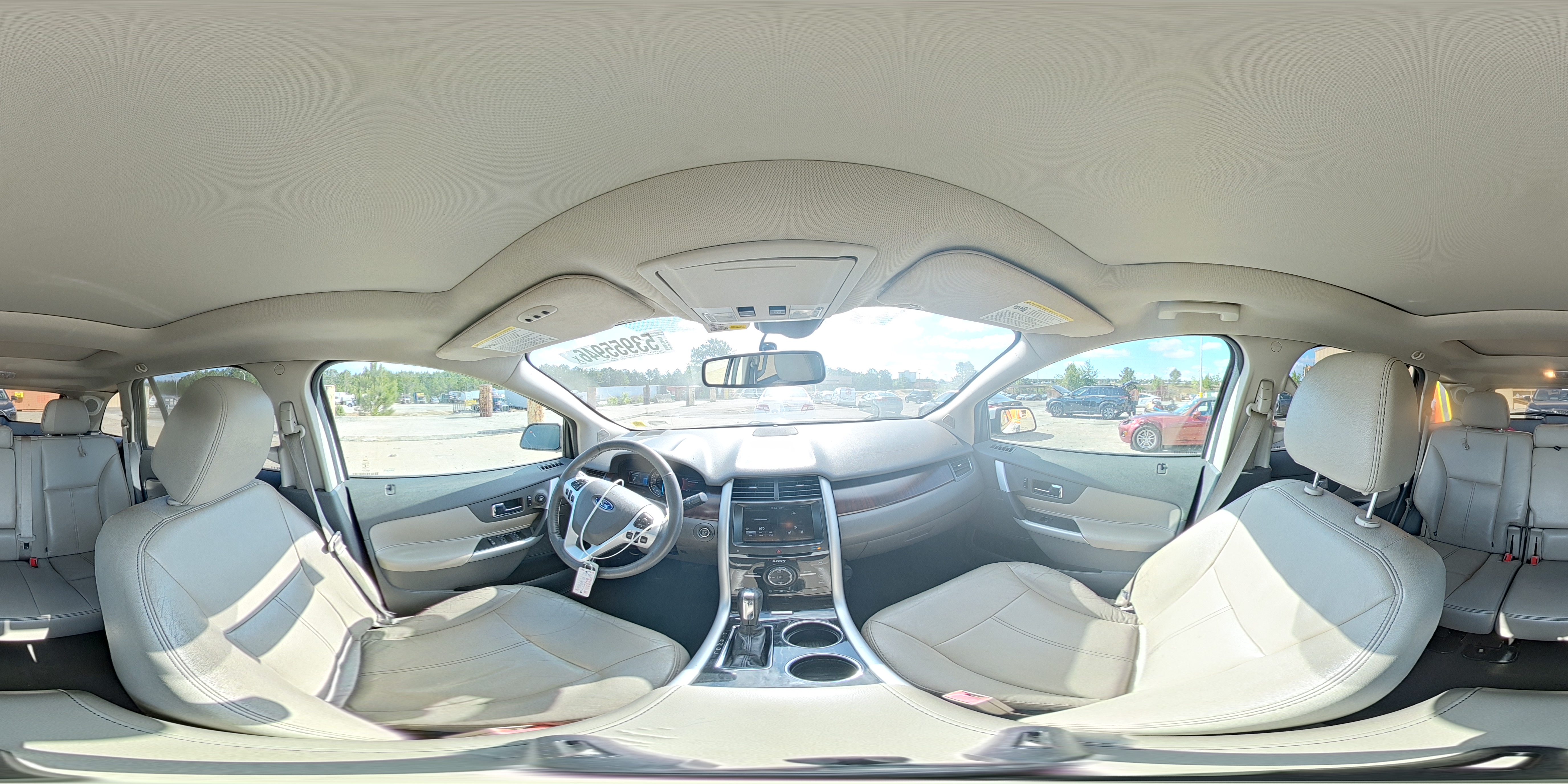 2014 Ford Edge Limited White vin: 2FMDK3K92EBA03430