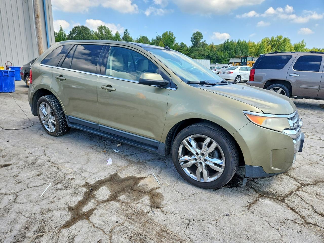 2012 Ford Edge Limited Green vin: 2FMDK3K93CBA09895