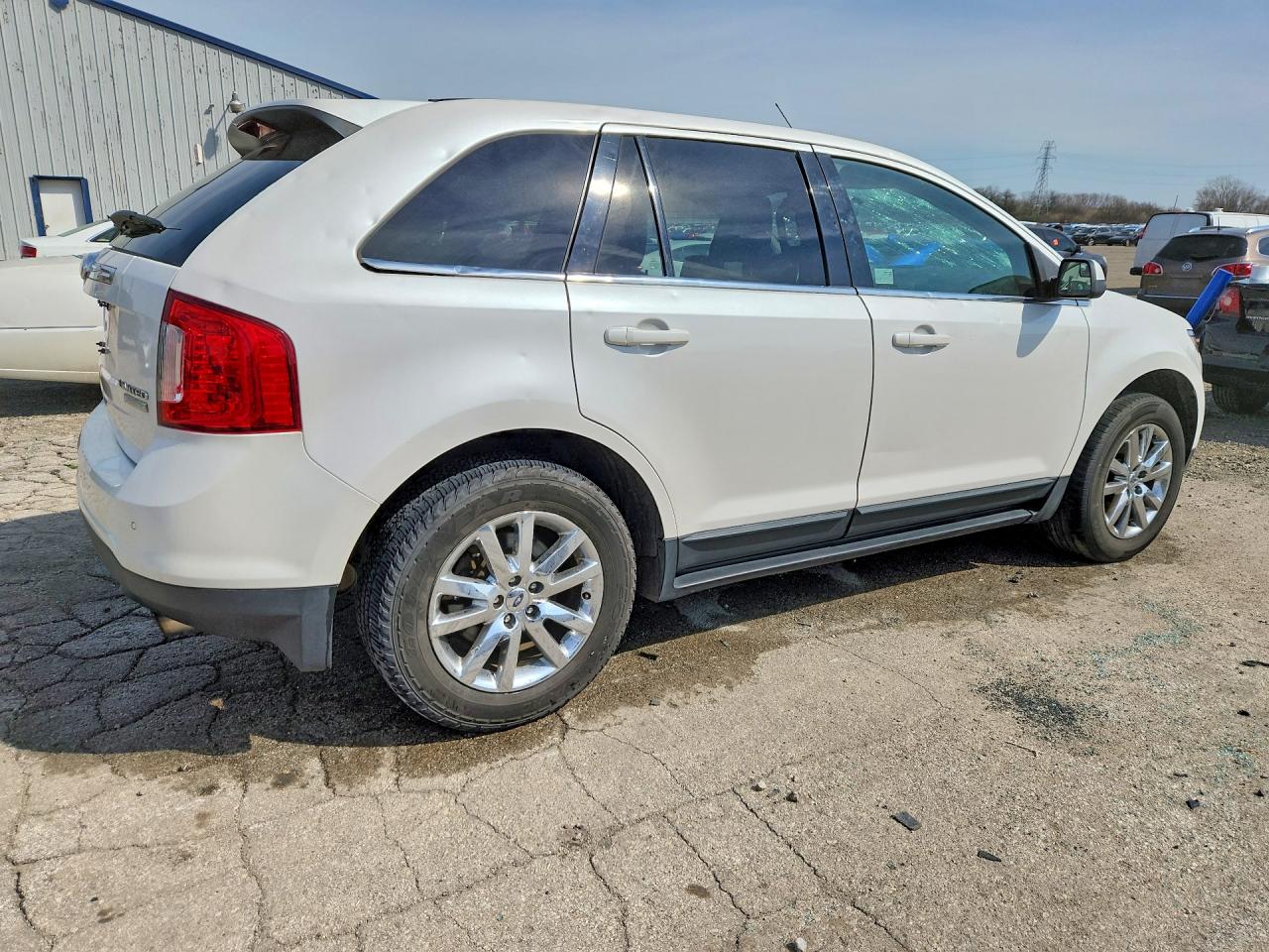 2012 Ford Edge Limited White vin: 2FMDK3K93CBA26292