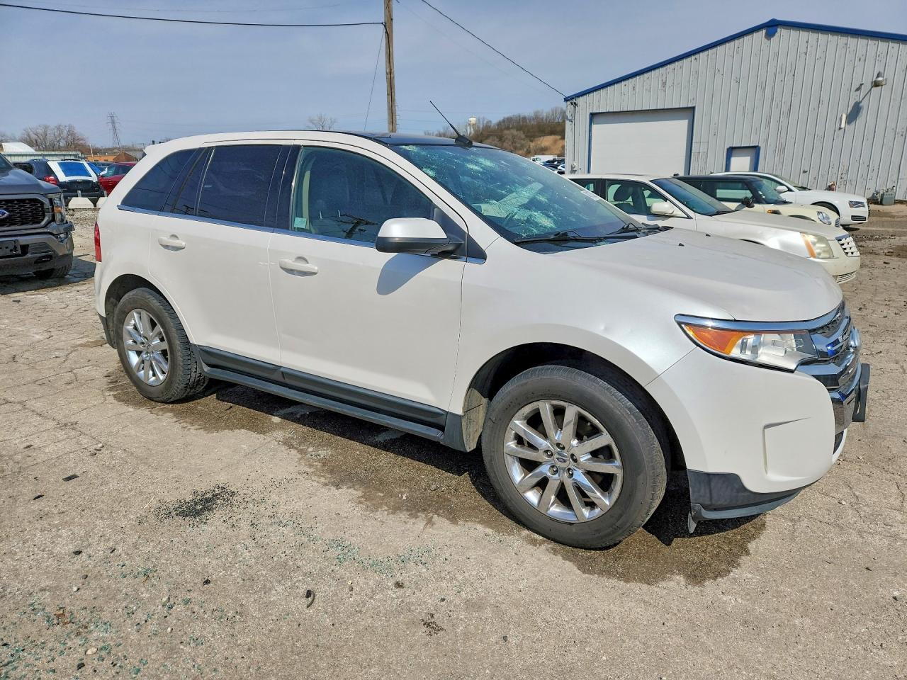 2012 Ford Edge Limited White vin: 2FMDK3K93CBA26292