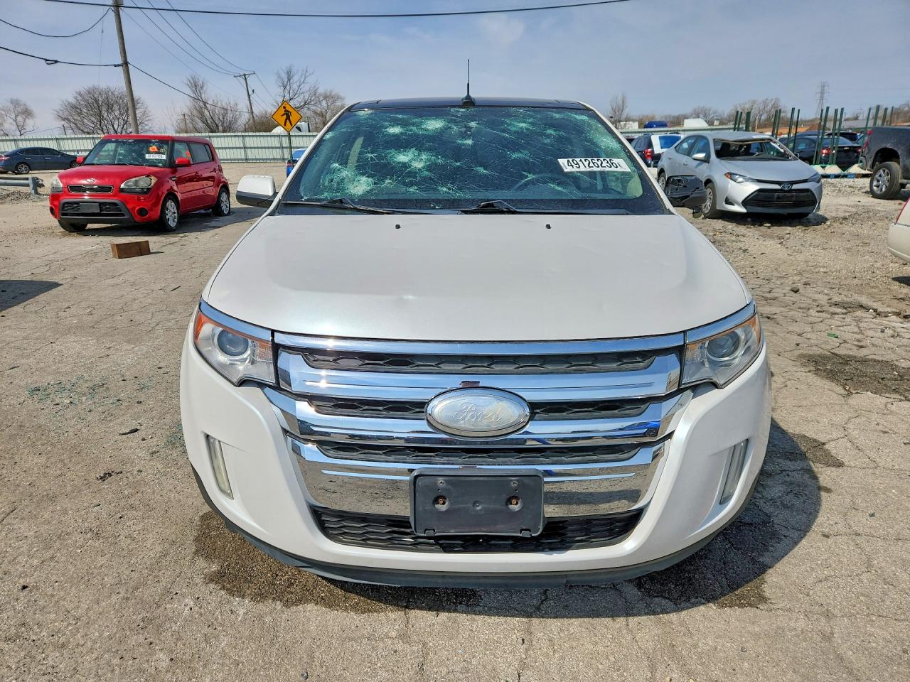 2012 Ford Edge Limited White vin: 2FMDK3K93CBA26292