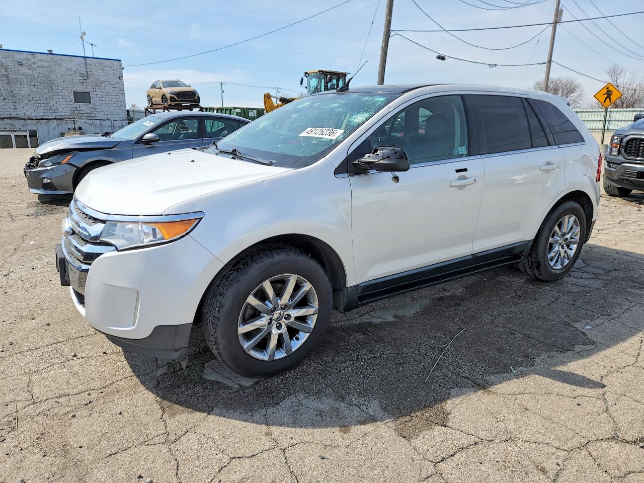 2012 Ford Edge Limited White vin: 2FMDK3K93CBA26292