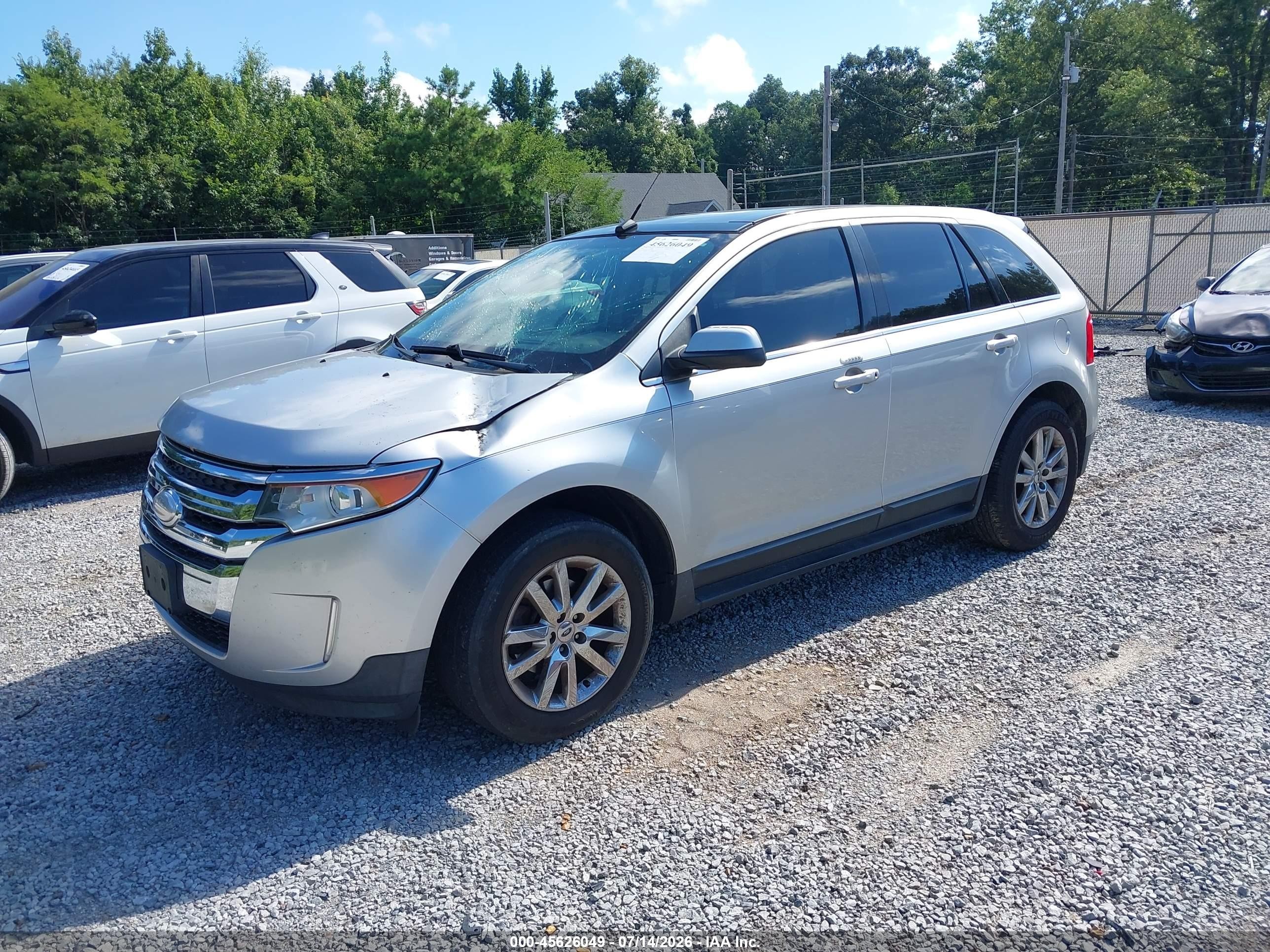 2012 Ford Edge Limited Silver vin: 2FMDK3K93CBA35851
