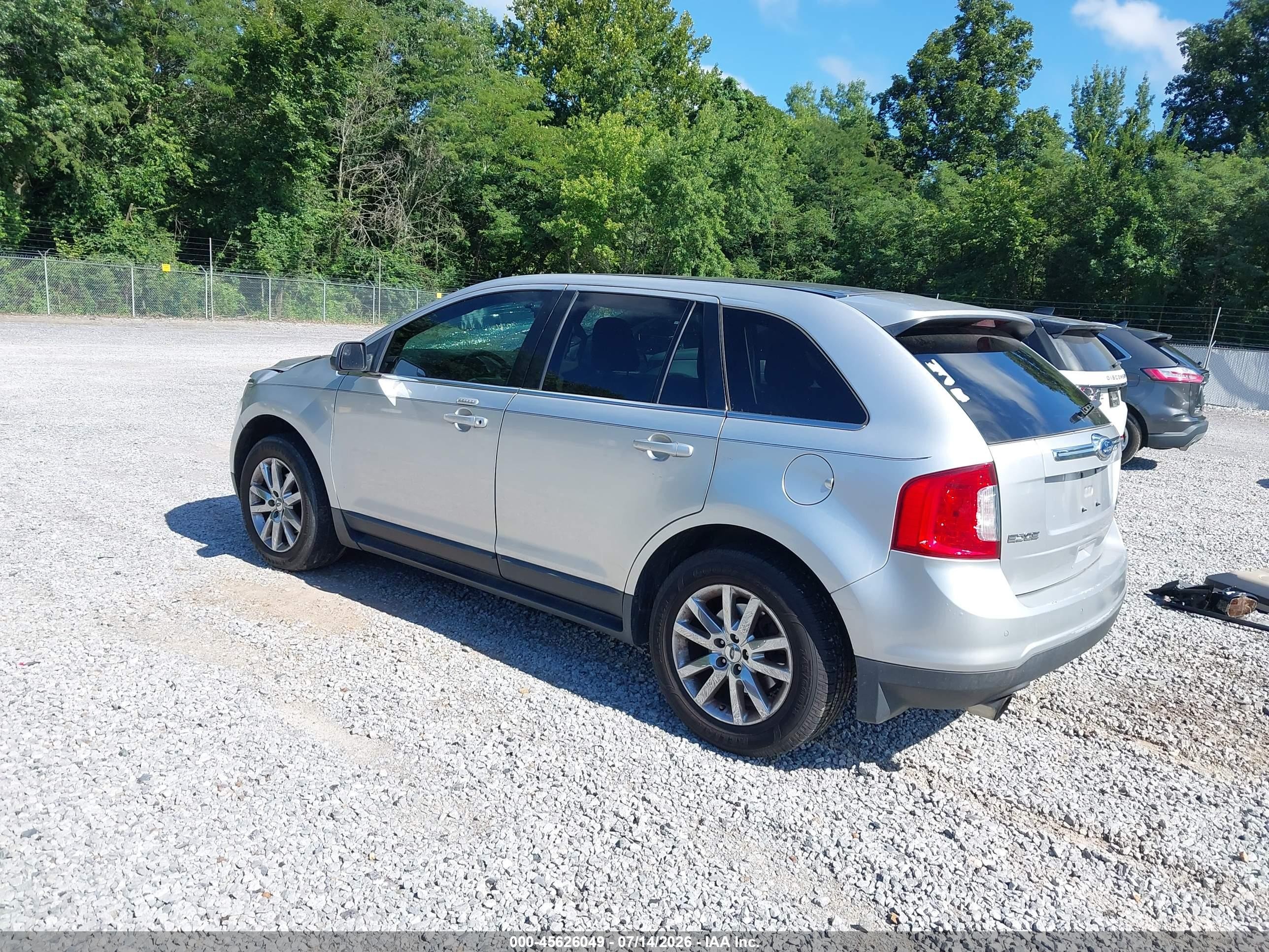 2012 Ford Edge Limited Silver vin: 2FMDK3K93CBA35851