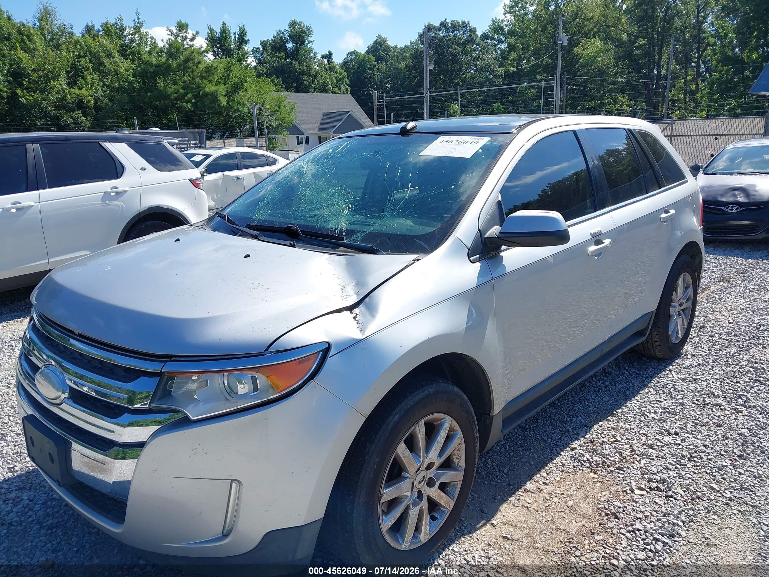 2012 Ford Edge Limited Silver vin: 2FMDK3K93CBA35851