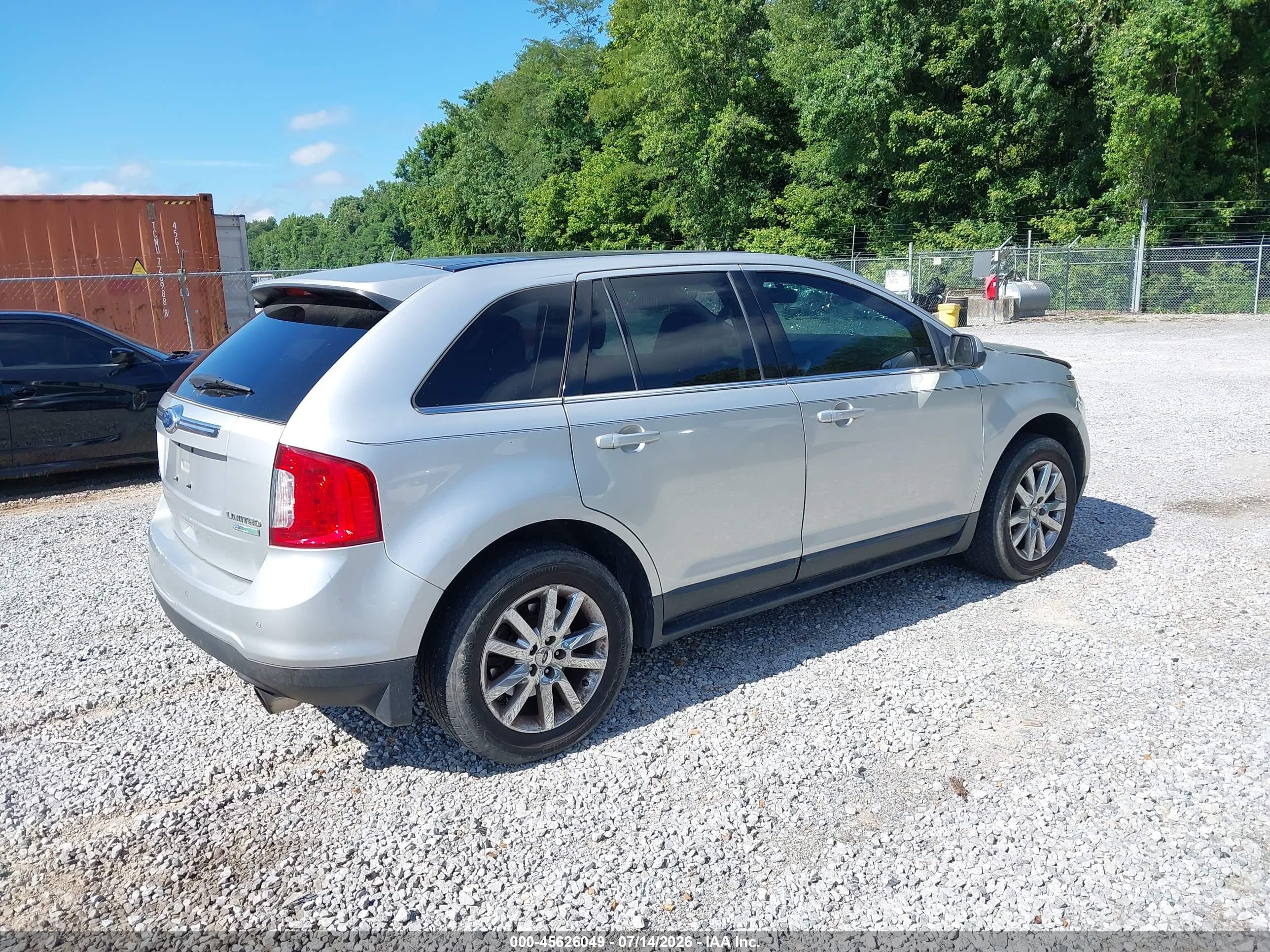 2012 Ford Edge Limited Silver vin: 2FMDK3K93CBA35851