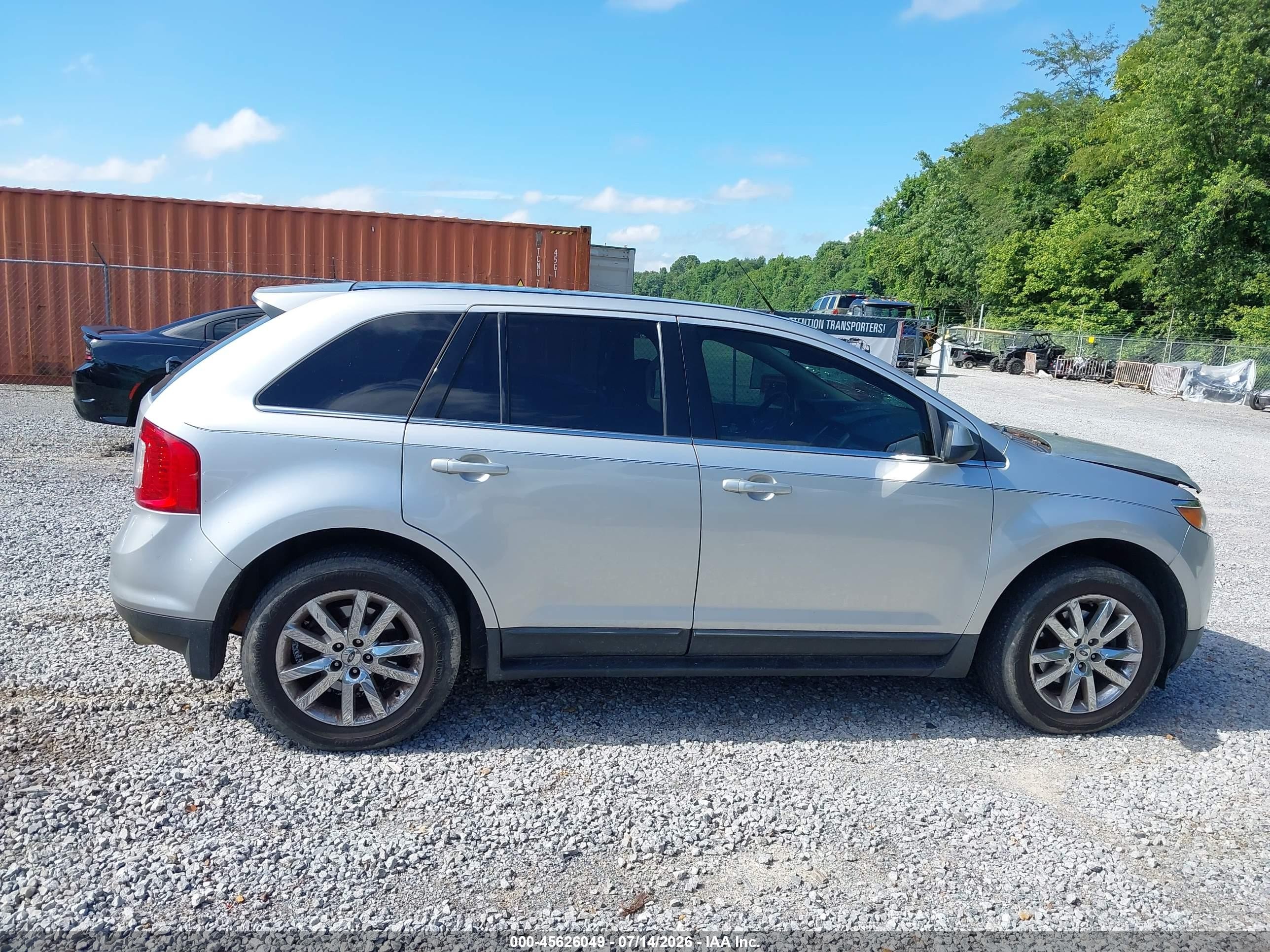 2012 Ford Edge Limited Silver vin: 2FMDK3K93CBA35851