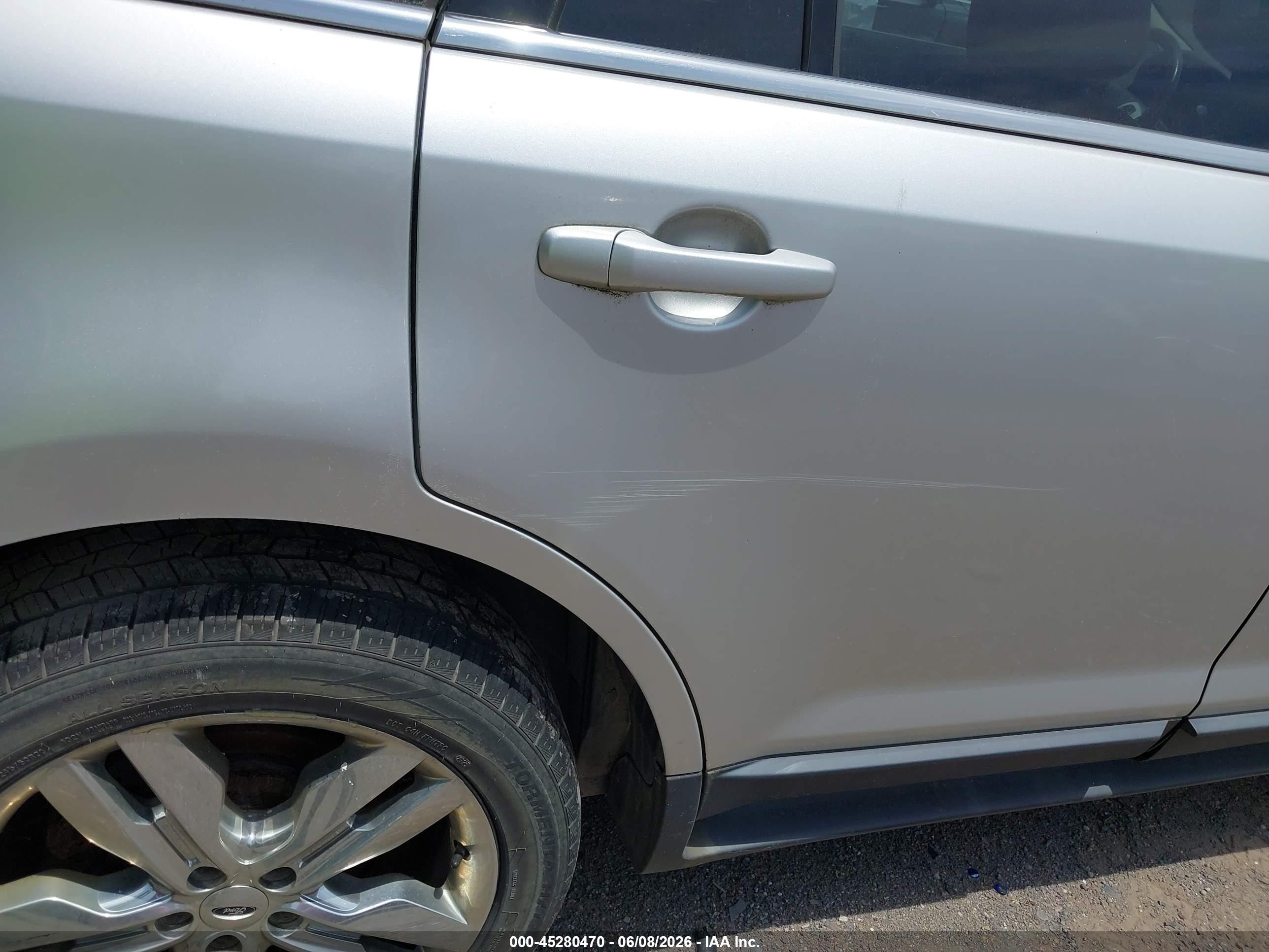 2013 Ford Edge Limited Silver vin: 2FMDK3K93DBA10966