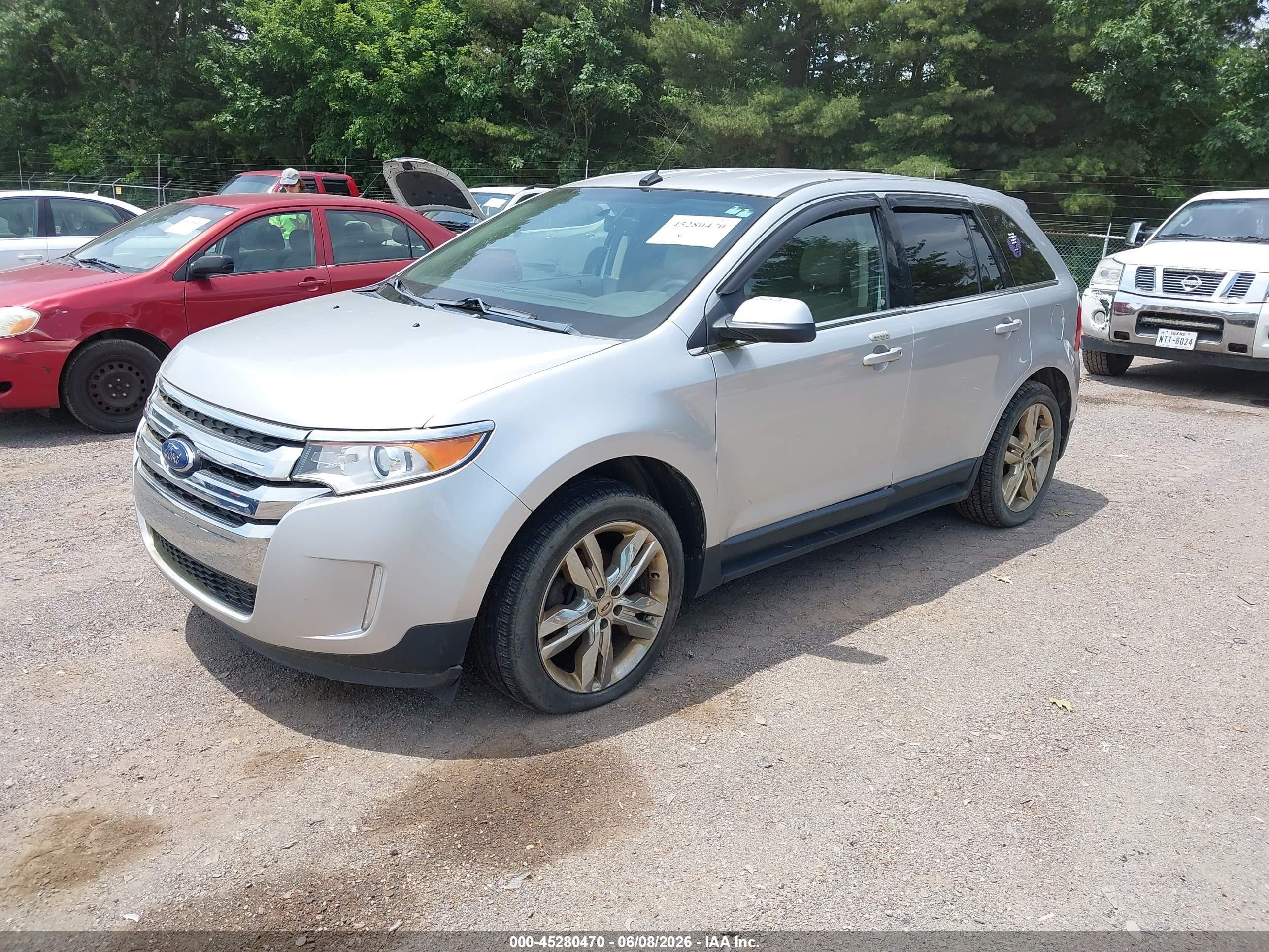 2013 Ford Edge Limited Silver vin: 2FMDK3K93DBA10966