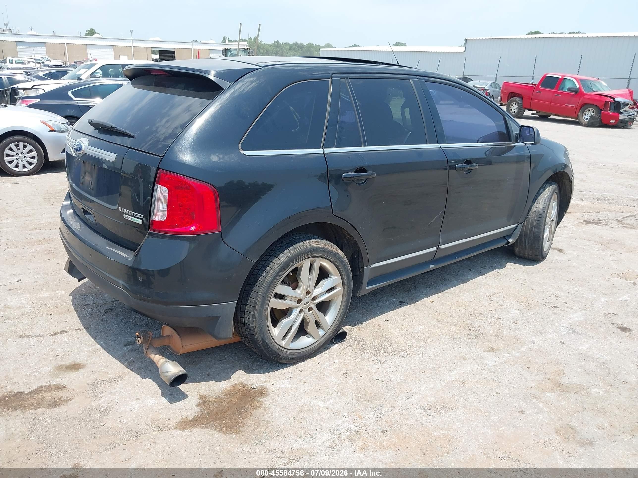 2012 Ford Edge Limited Black vin: 2FMDK3K94CBA45594