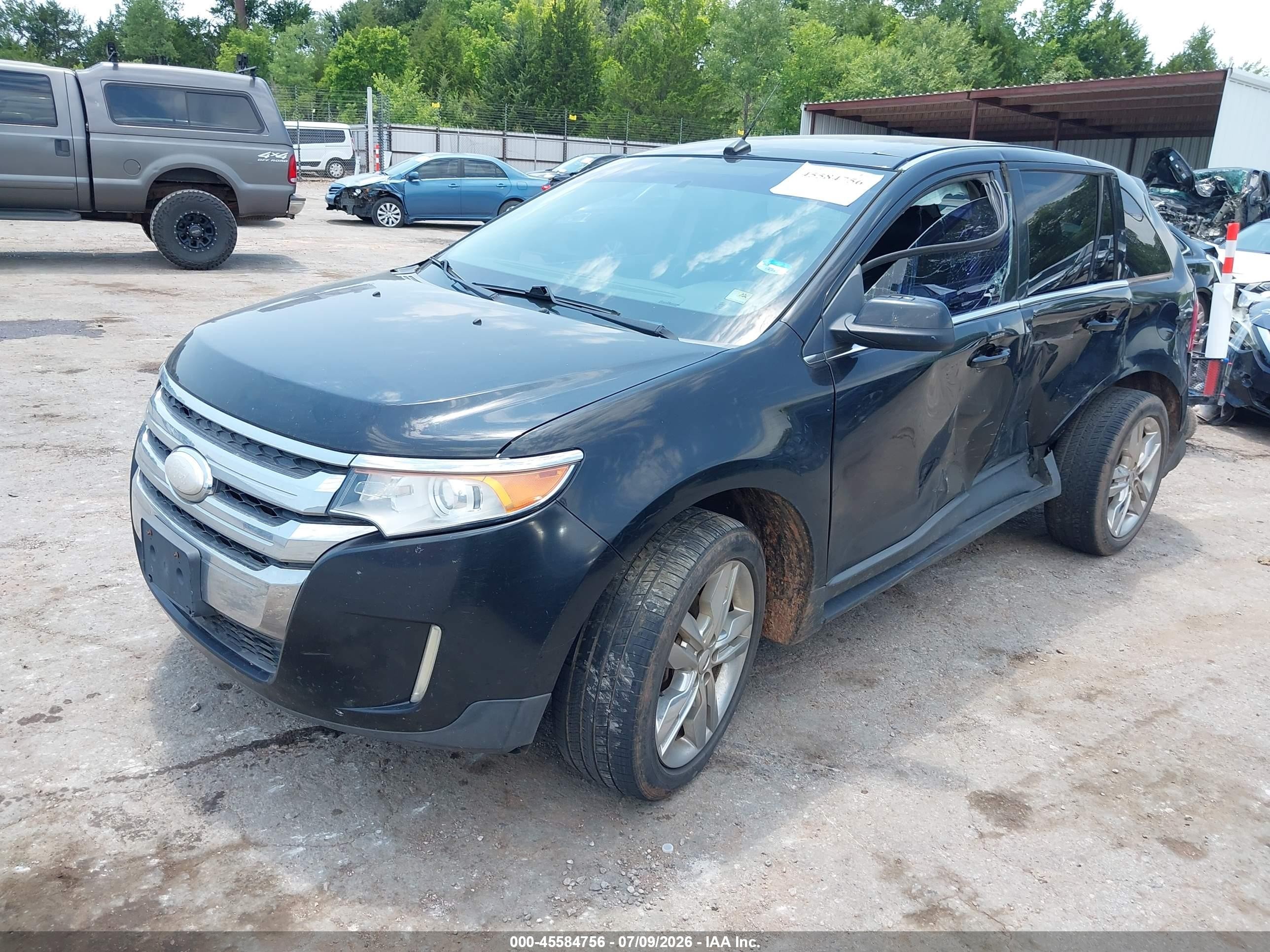 2012 Ford Edge Limited Black vin: 2FMDK3K94CBA45594