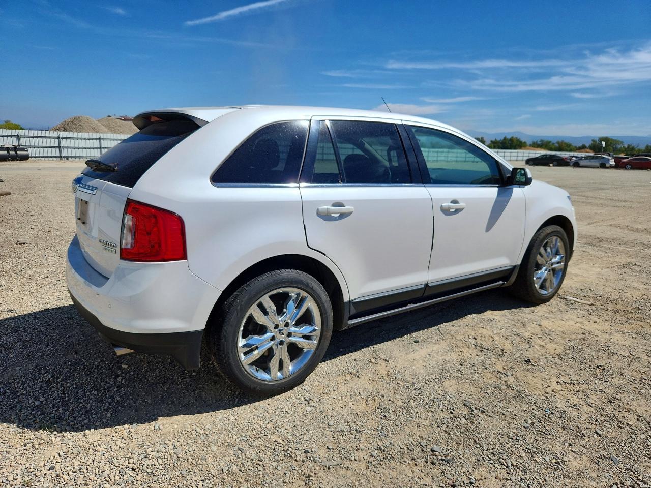 2013 Ford Edge Limited White vin: 2FMDK3K94DBA33043