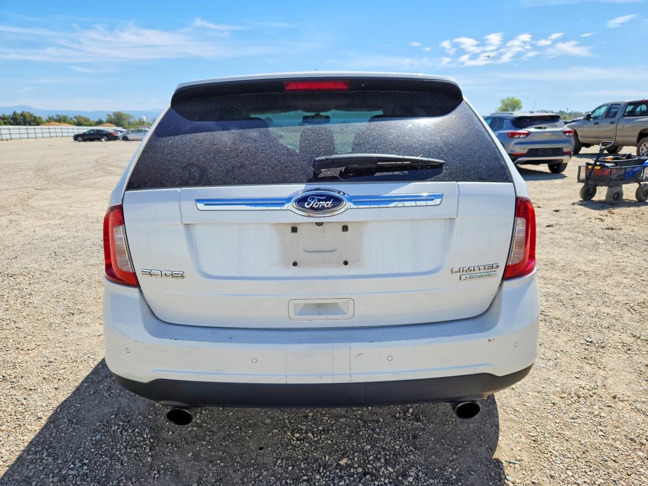 2013 Ford Edge Limited White vin: 2FMDK3K94DBA33043