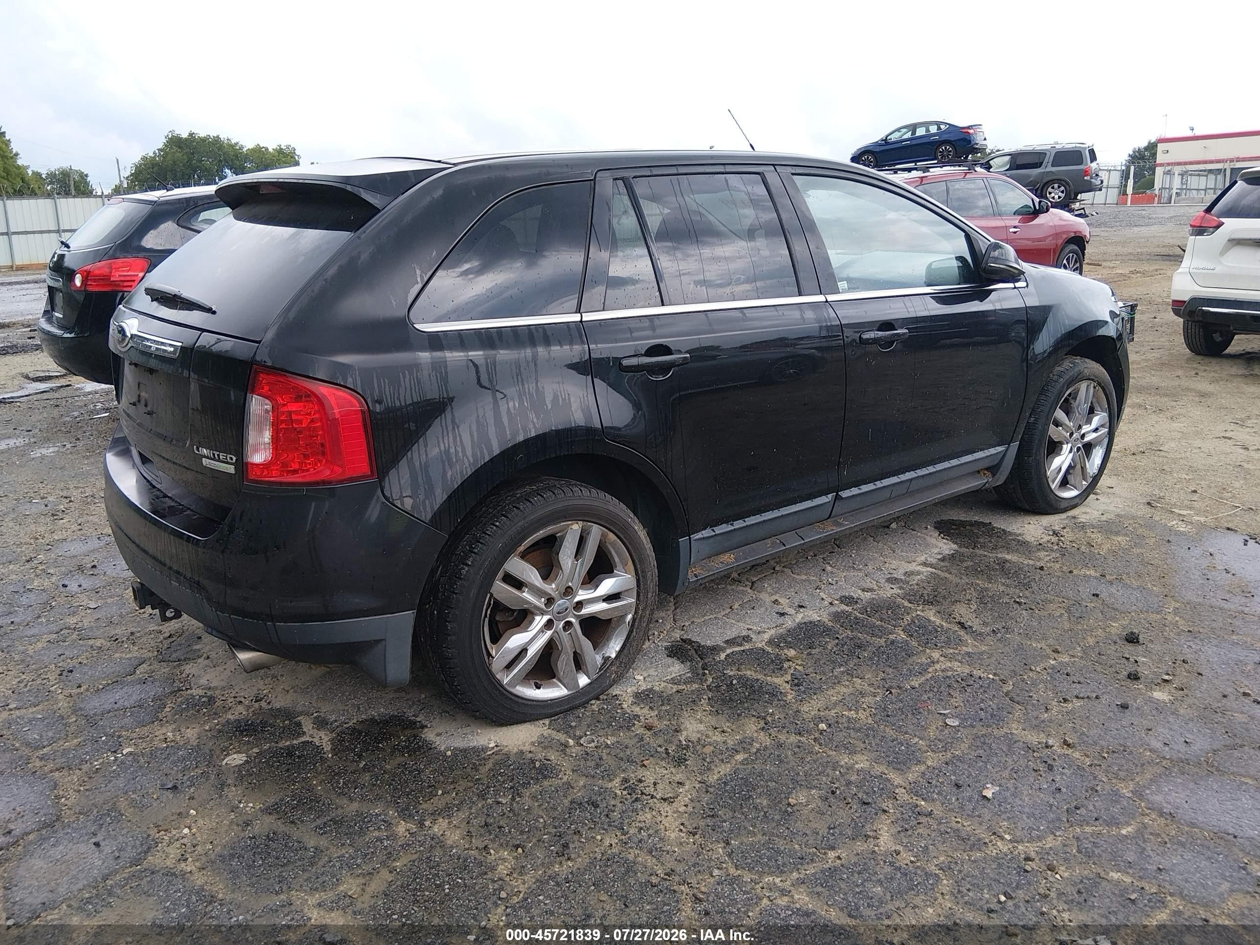 2013 Ford Edge Limited Black vin: 2FMDK3K95DBB68936