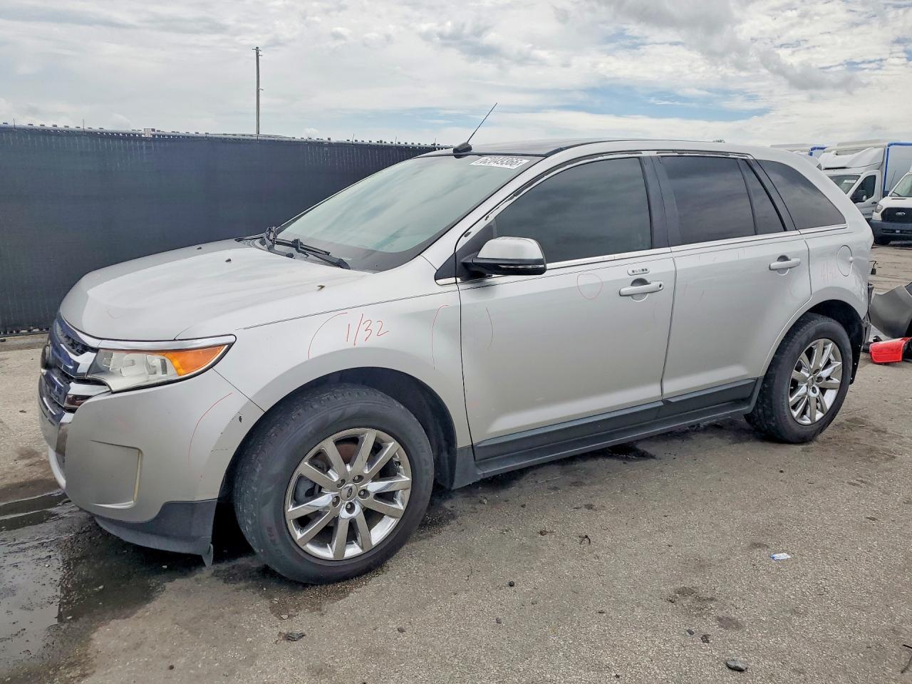 2014 Ford Edge Limited Silver vin: 2FMDK3K95EBA36812