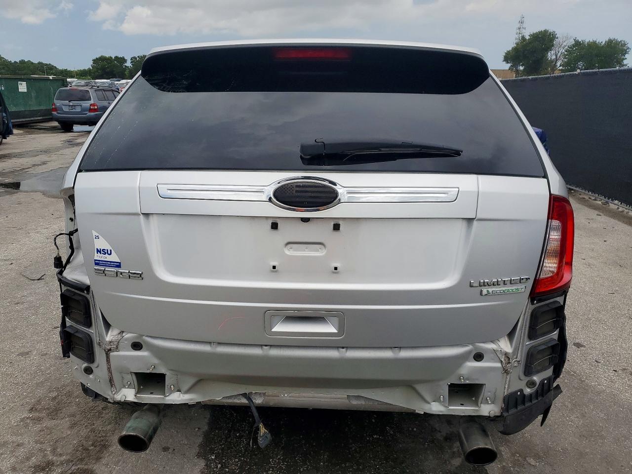 2014 Ford Edge Limited Silver vin: 2FMDK3K95EBA36812