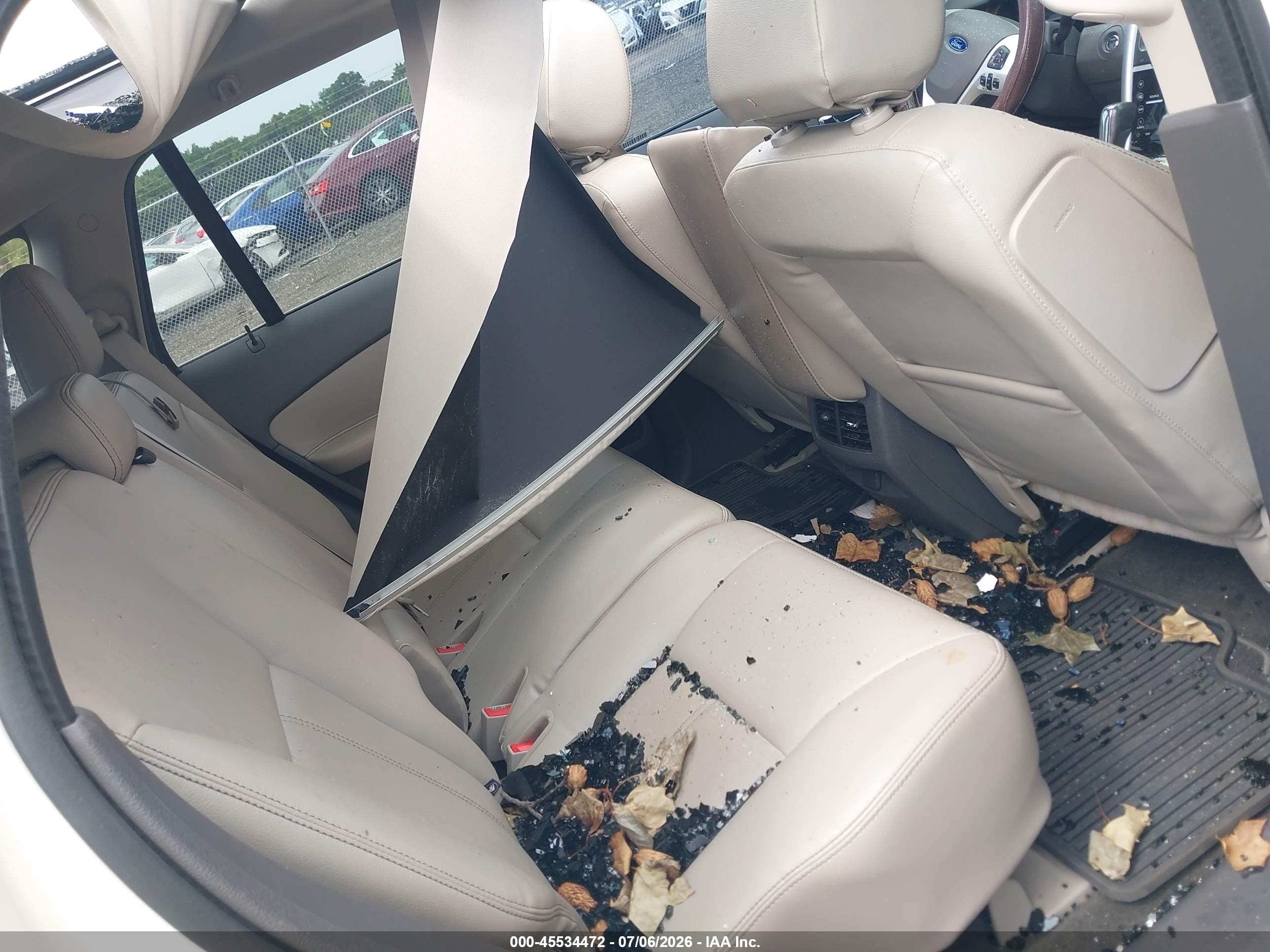 2013 Ford Edge Limited White vin: 2FMDK3K96DBE30608