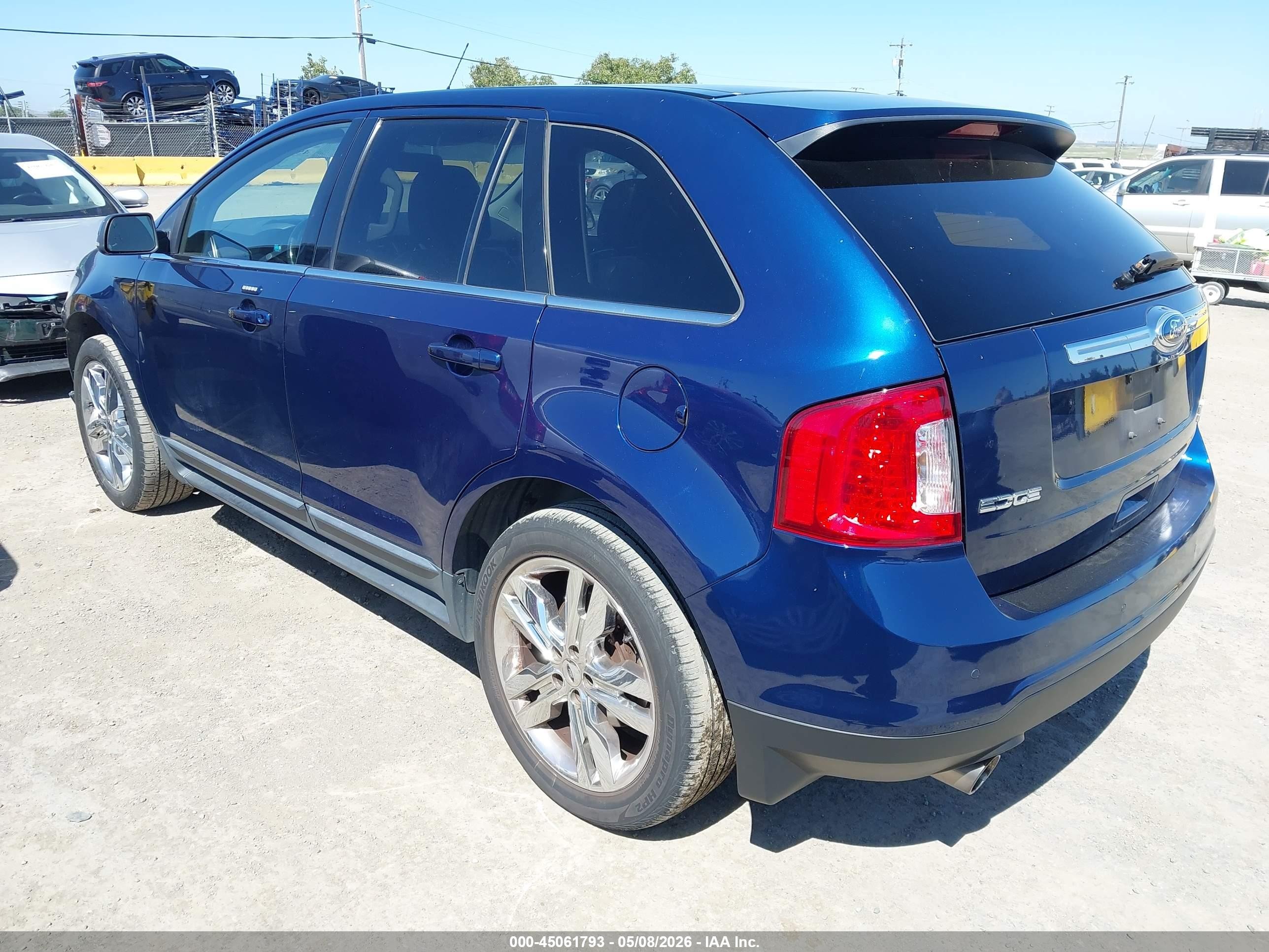 2012 Ford Edge Limited Blue vin: 2FMDK3K97CBA93381