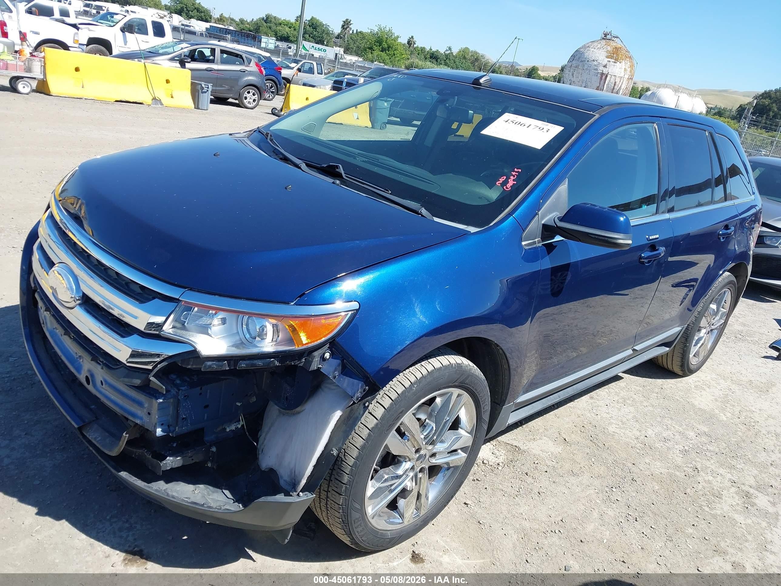 2012 Ford Edge Limited Blue vin: 2FMDK3K97CBA93381