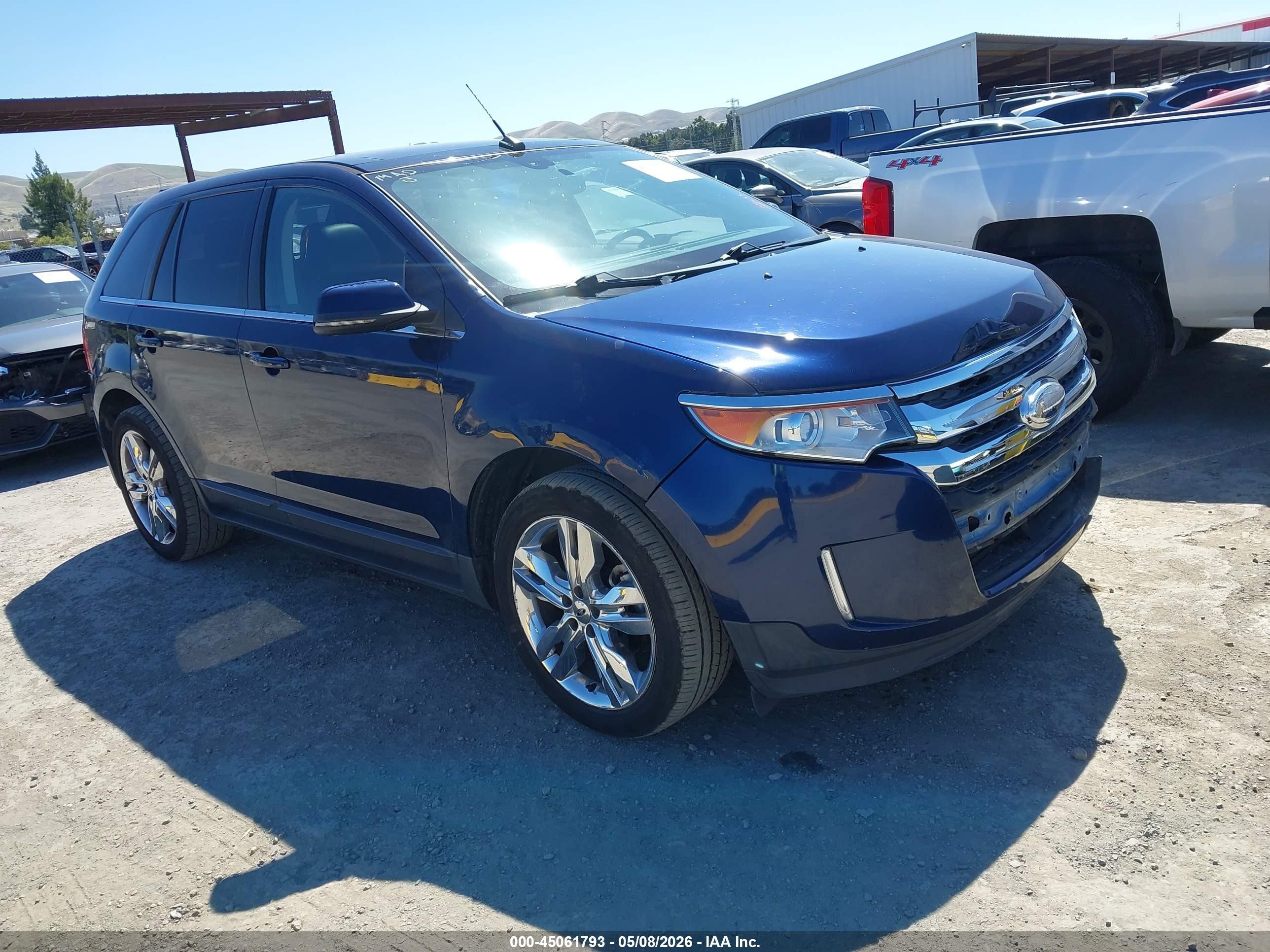 2012 Ford Edge Limited Blue vin: 2FMDK3K97CBA93381