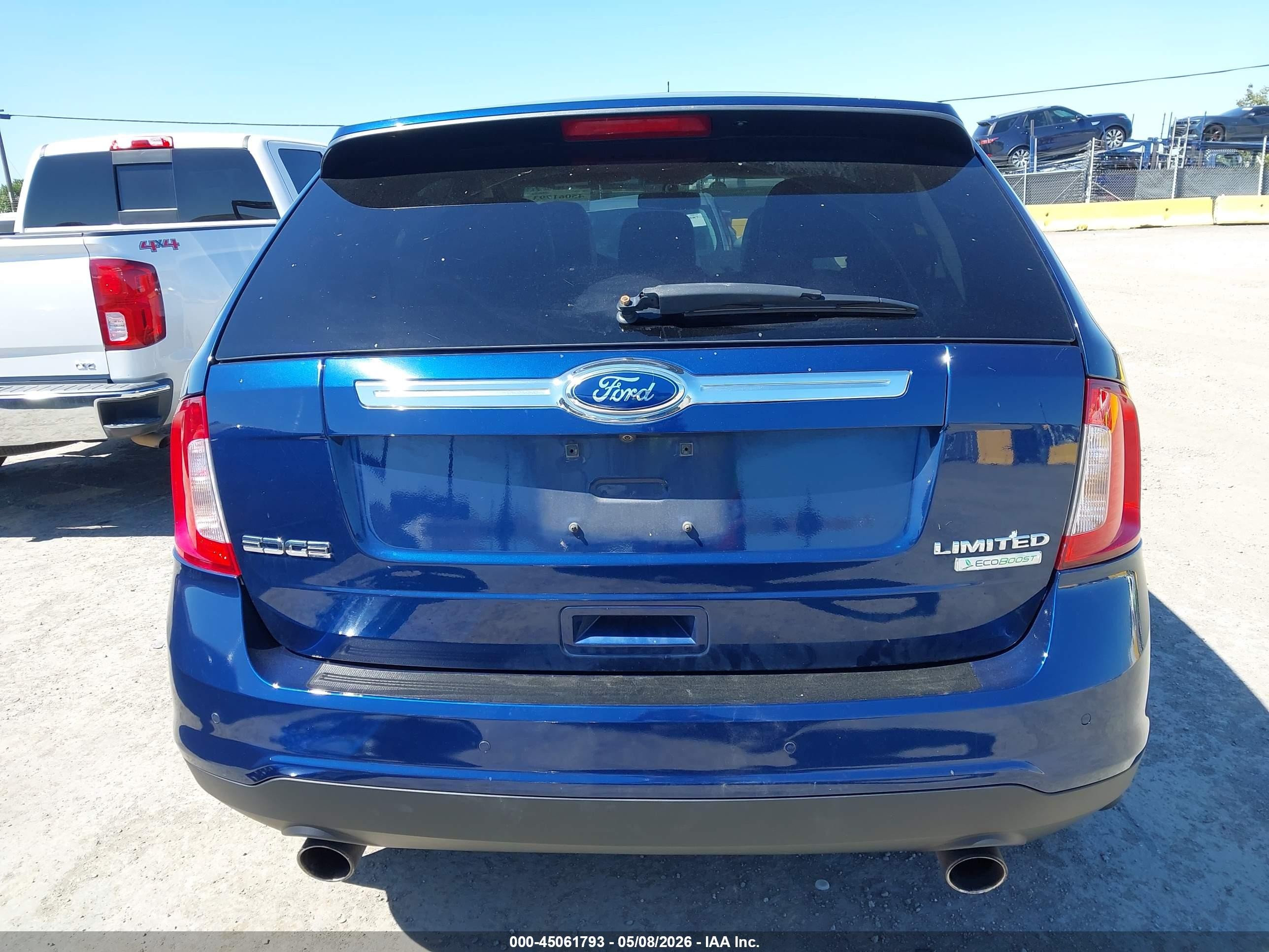 2012 Ford Edge Limited Blue vin: 2FMDK3K97CBA93381