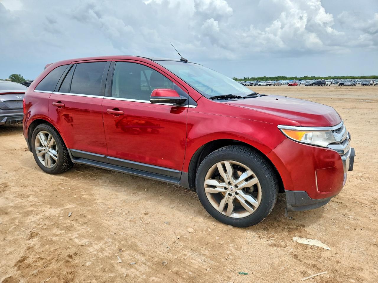 2013 Ford Edge Limited Red vin: 2FMDK3K97DBA48152