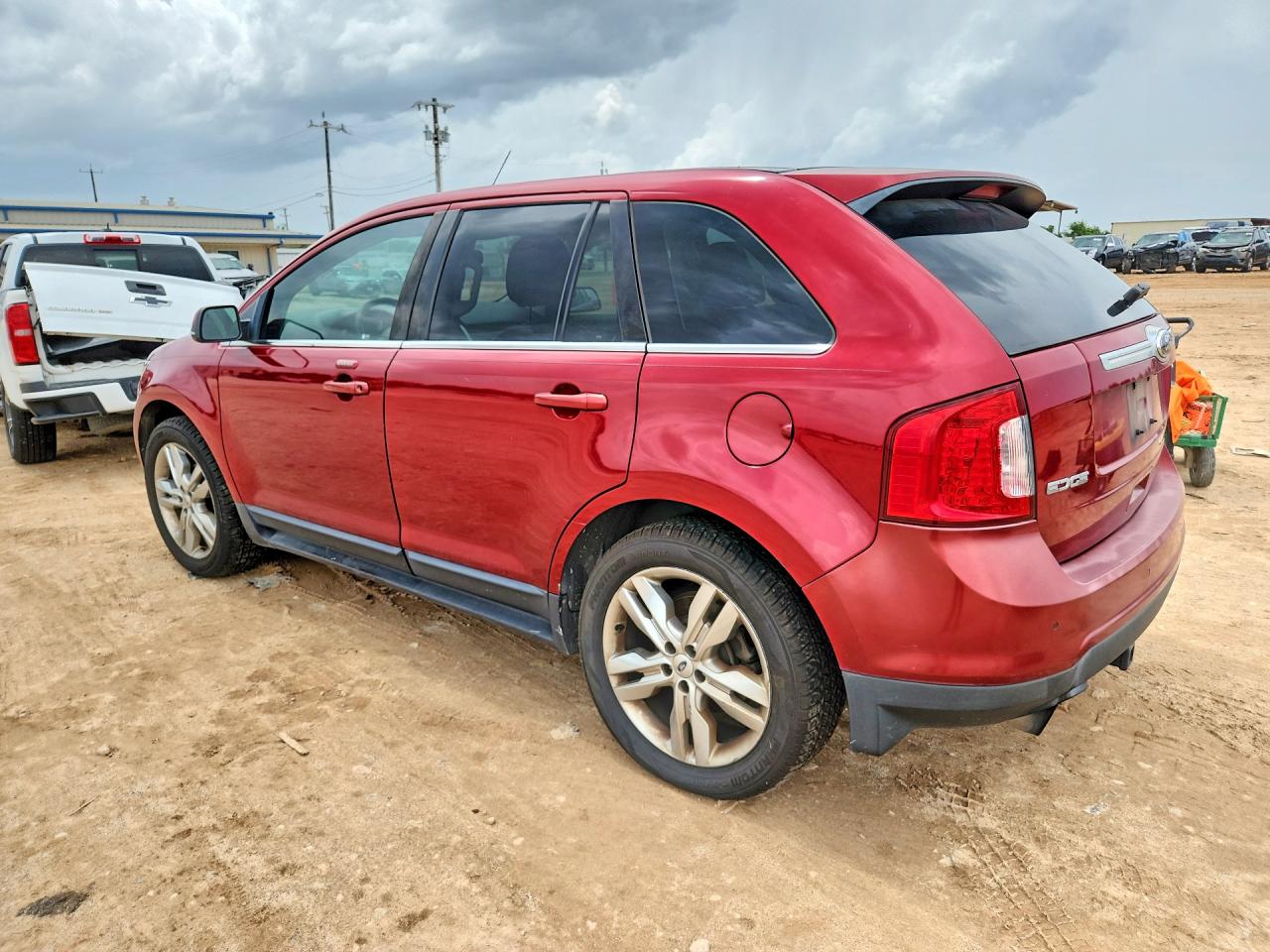 2013 Ford Edge Limited Red vin: 2FMDK3K97DBA48152