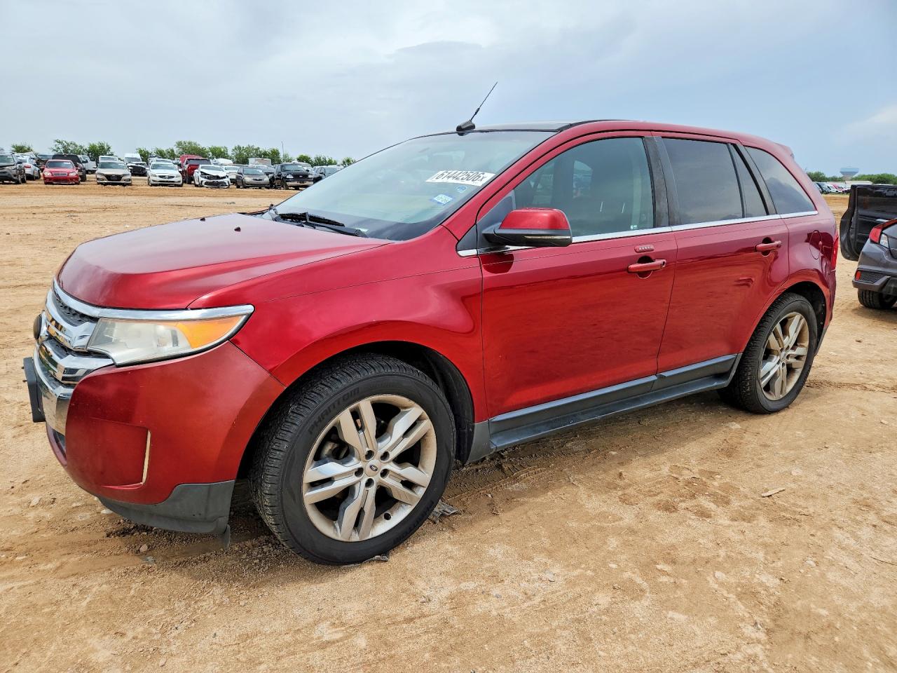 2013 Ford Edge Limited Red vin: 2FMDK3K97DBA48152