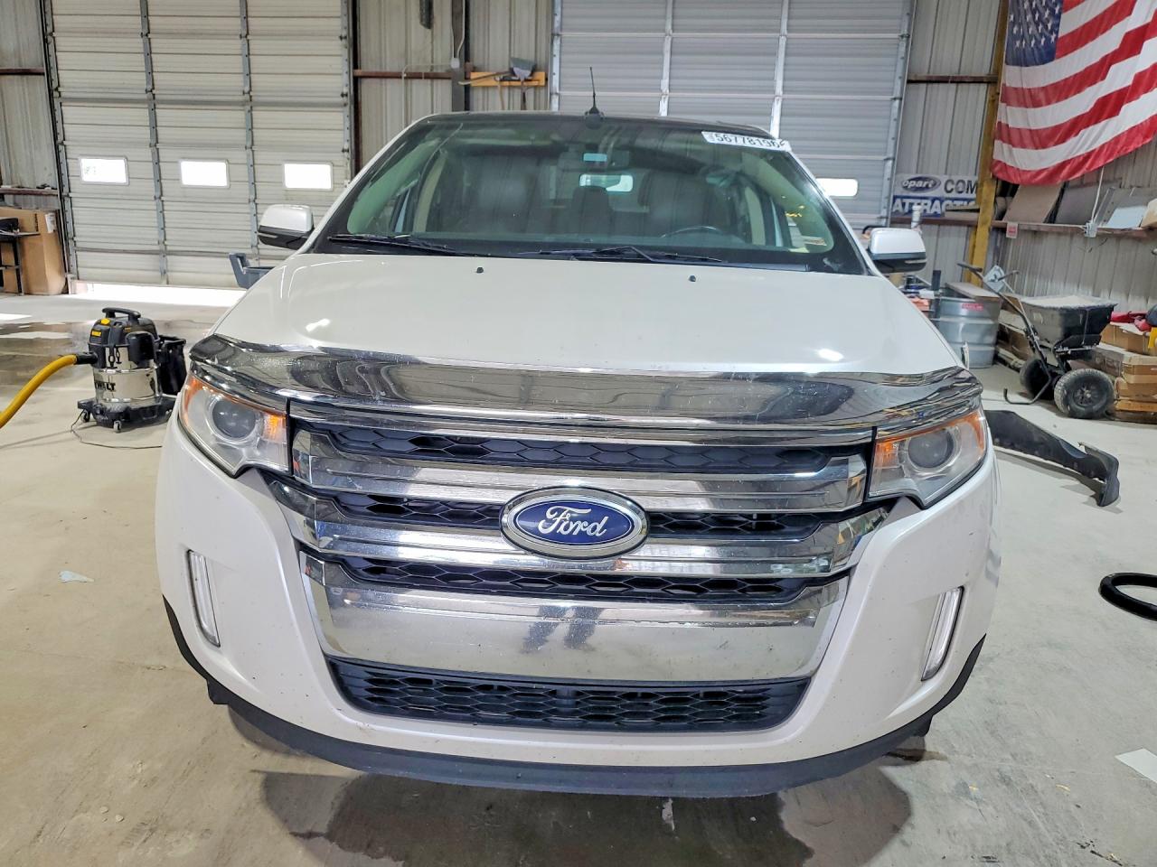 2013 Ford Edge White vin: 2FMDK3K97DBA91843