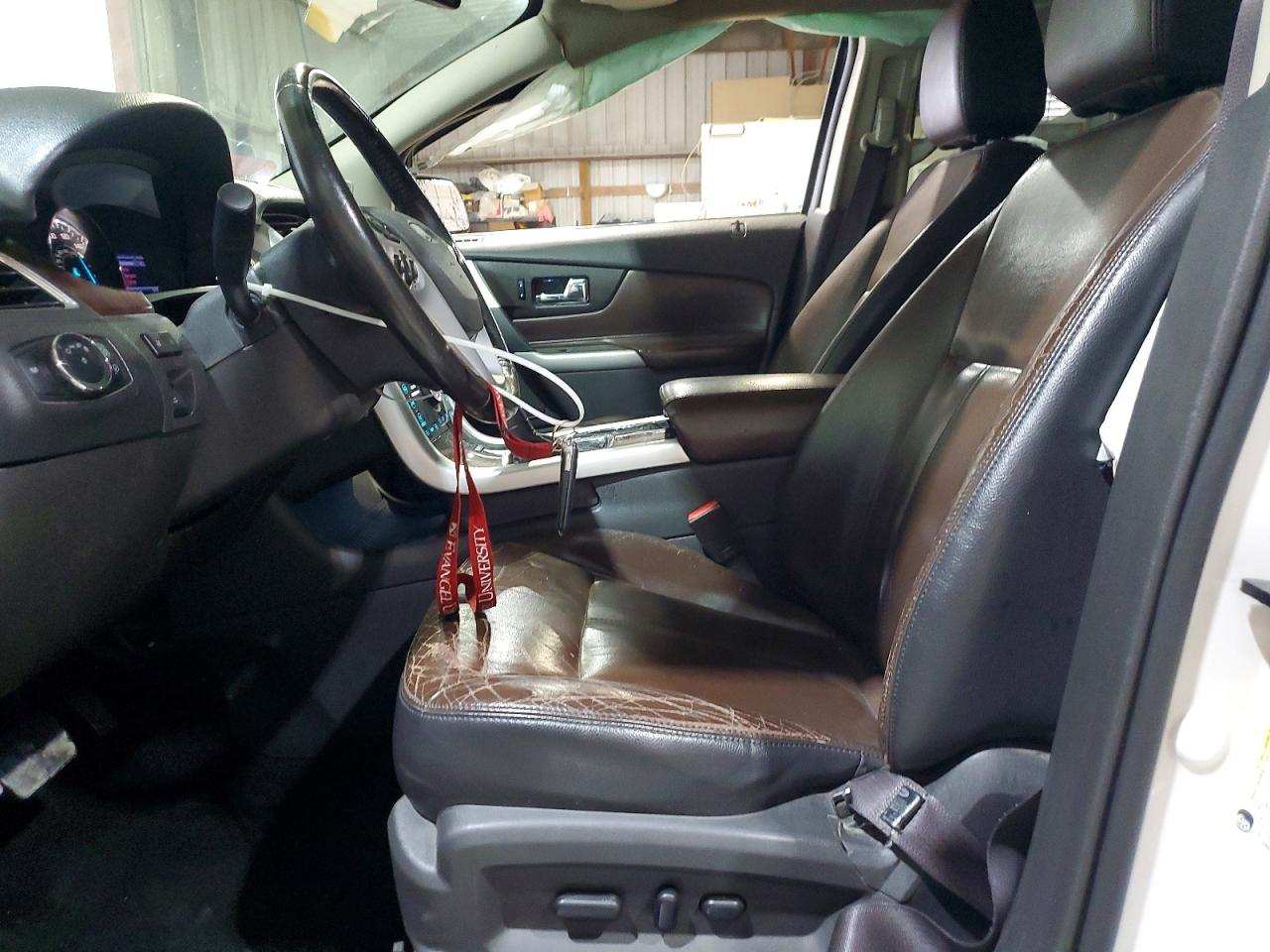 2013 Ford Edge White vin: 2FMDK3K97DBA91843