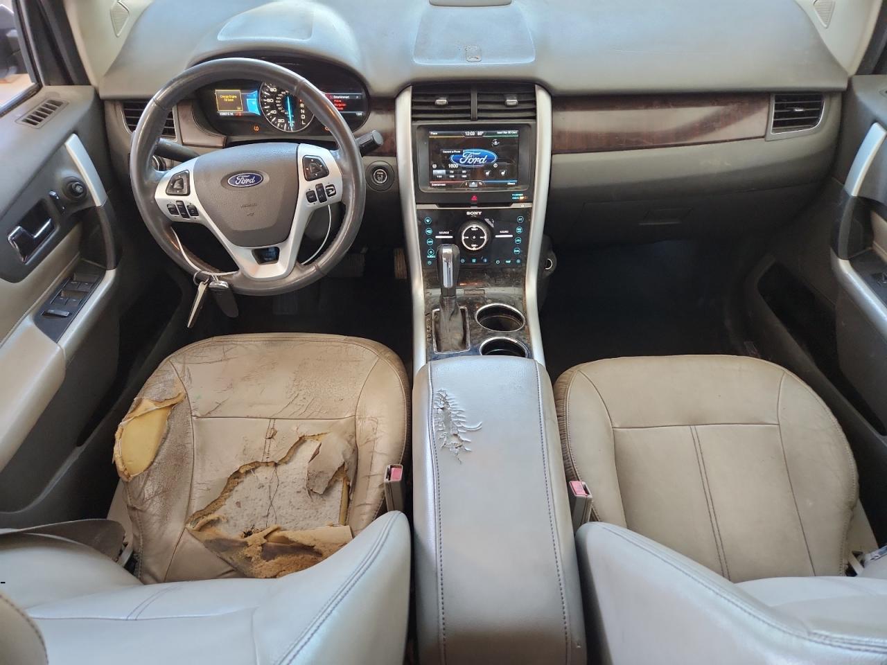 2012 Ford Edge Limited Tan vin: 2FMDK3K98CBA69882 Damage: Front Center Armrest, Worn, Replacement Required