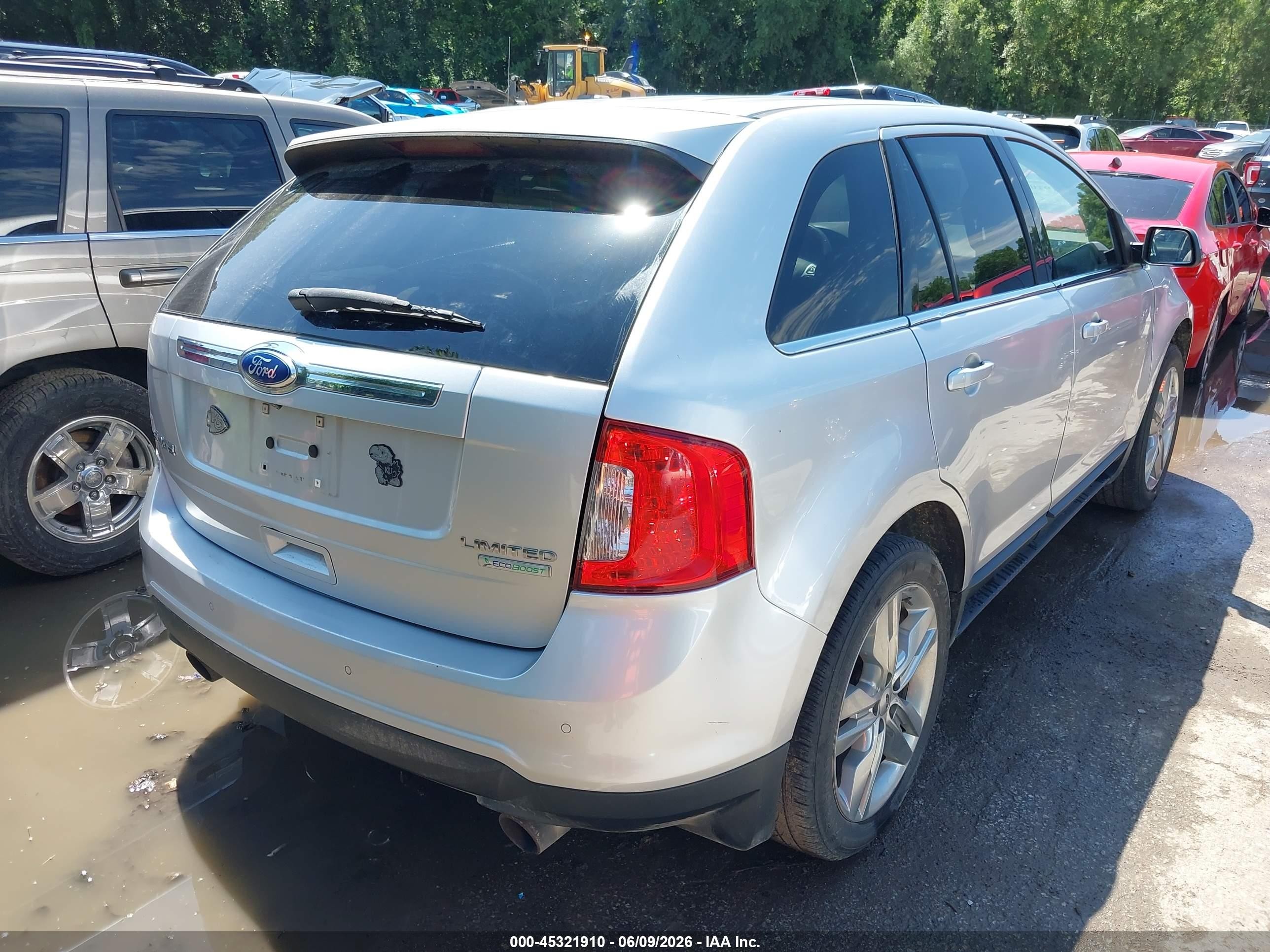 2012 Ford Edge Limited Silver vin: 2FMDK3K98CBA81062